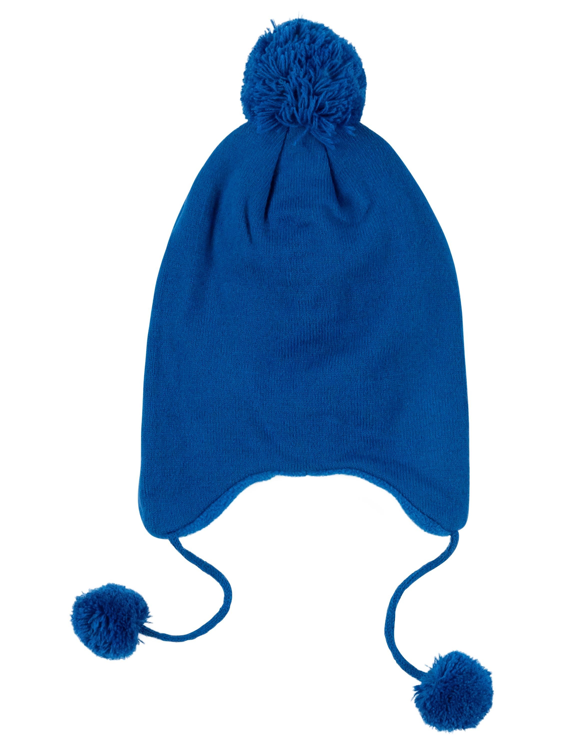 United Labels® Strickmütze Paw Patrol Strickmütze Chase Wintermütze mit Bommel Mütze