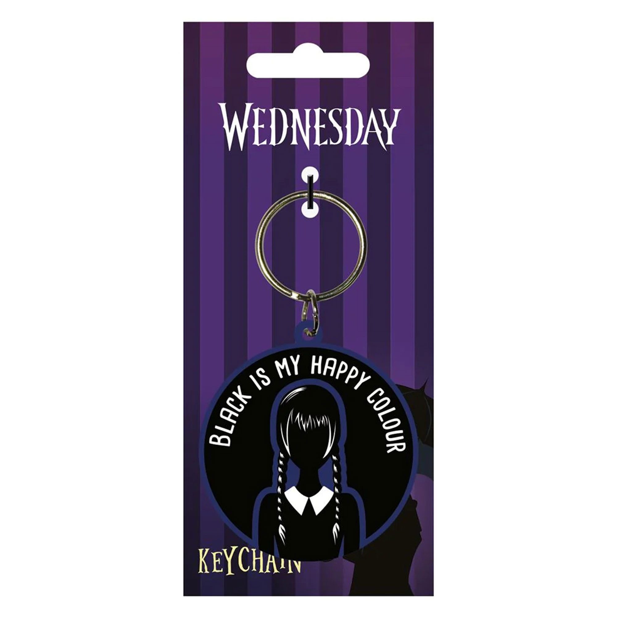 Schlüsselanhänger Wednesday - Keyring - Black is my happy Colour