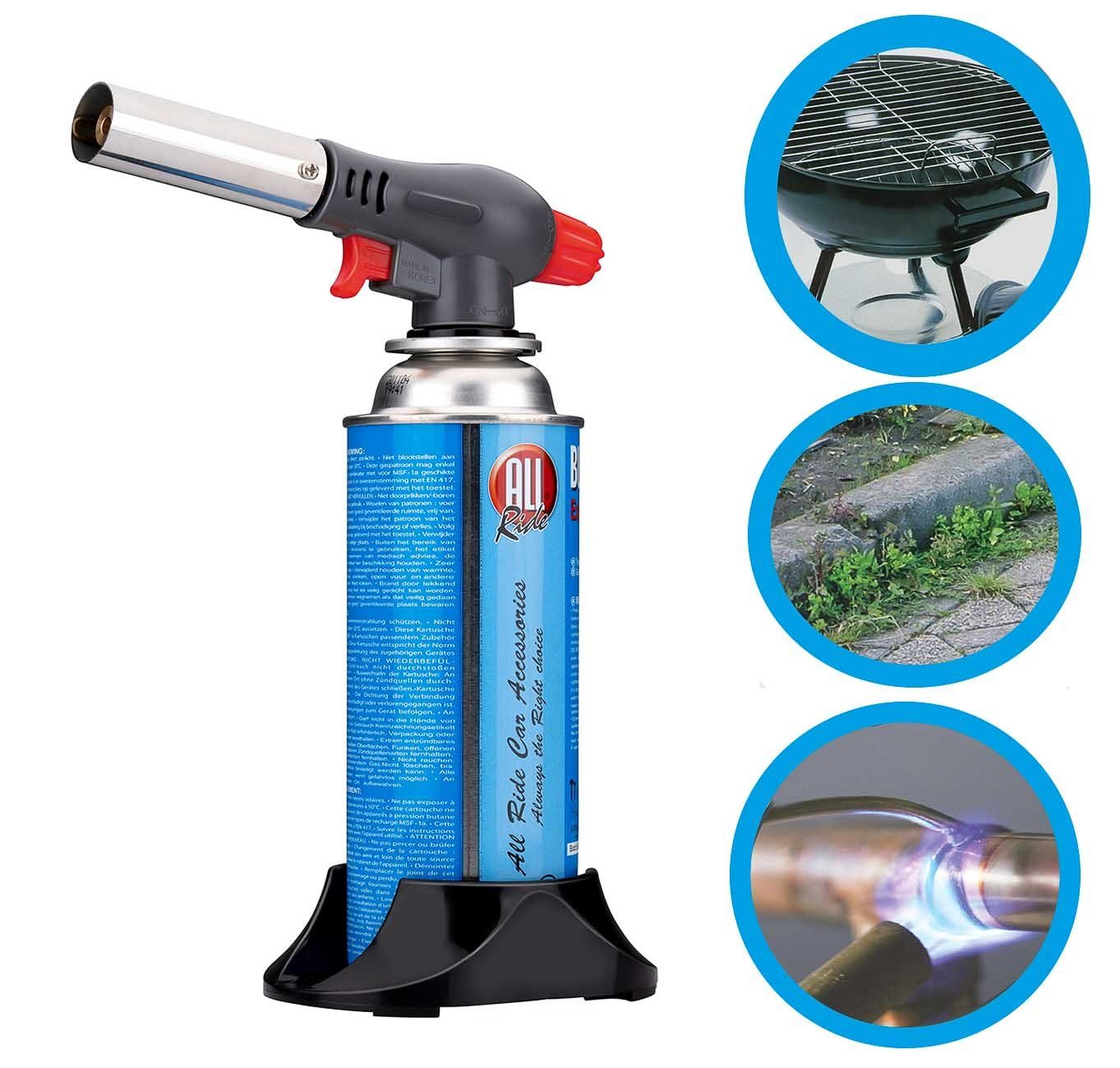 All Ride Gaskartusche Universal-Brenner mit Butan-Gaskartusche, Zubehör ...