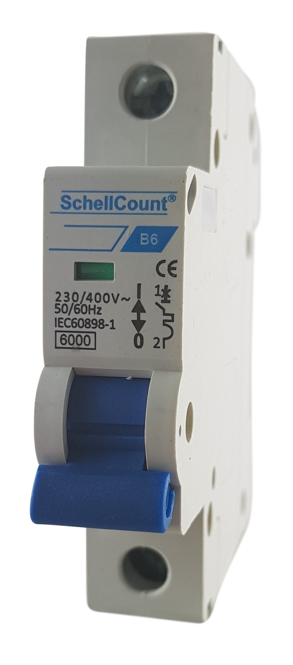 Schellcount Schalter LS-Schalter Leitungsschutzschalter 1-polig B6A 230/400V AC