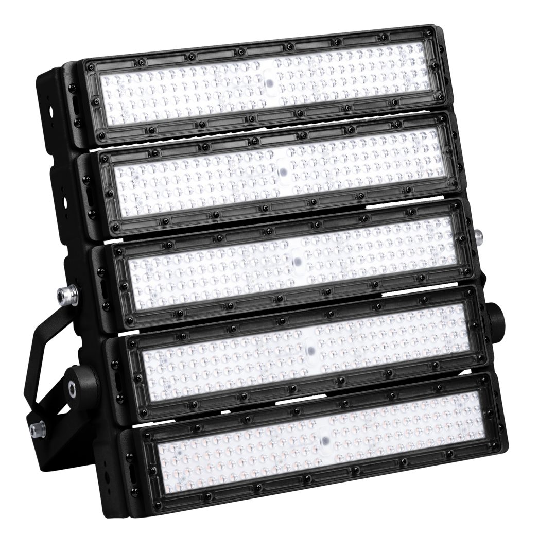 ENOVALITE LED Flutlichtstrahler Profi Stadion Fluter, 500 W, 5000 K (neutralweiß), 65000 lm, IP66, LED fest integriert, neutralweiß, LUMILEDS LEDs, Meanwell Netzteil