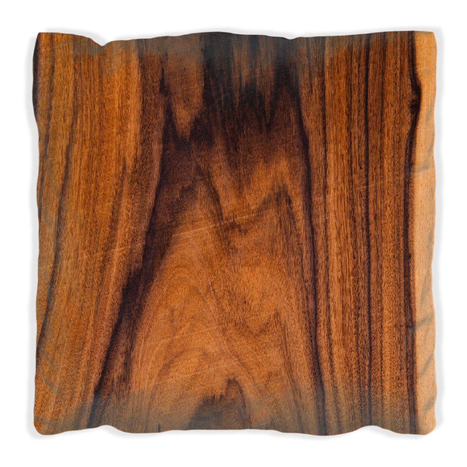 handgenäht IV, Holzmaserung - Holzmuster Dekokissen Wallario Oberfläche mit