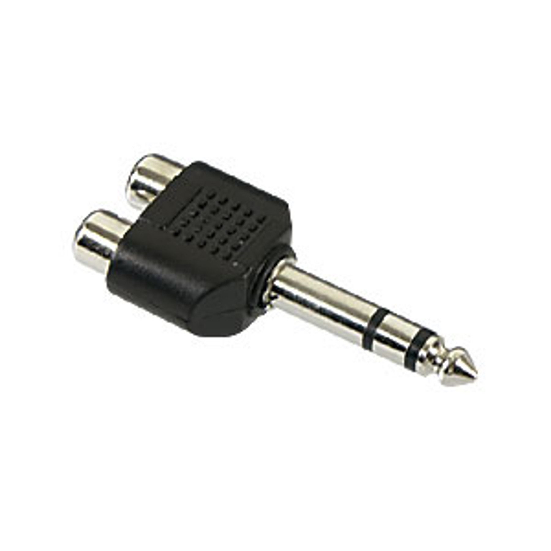 Goobay GOOBAY Klinkenadapter, Stecker 6,3 mm stereo / 2x Cinchkupplung Audio-Adapter