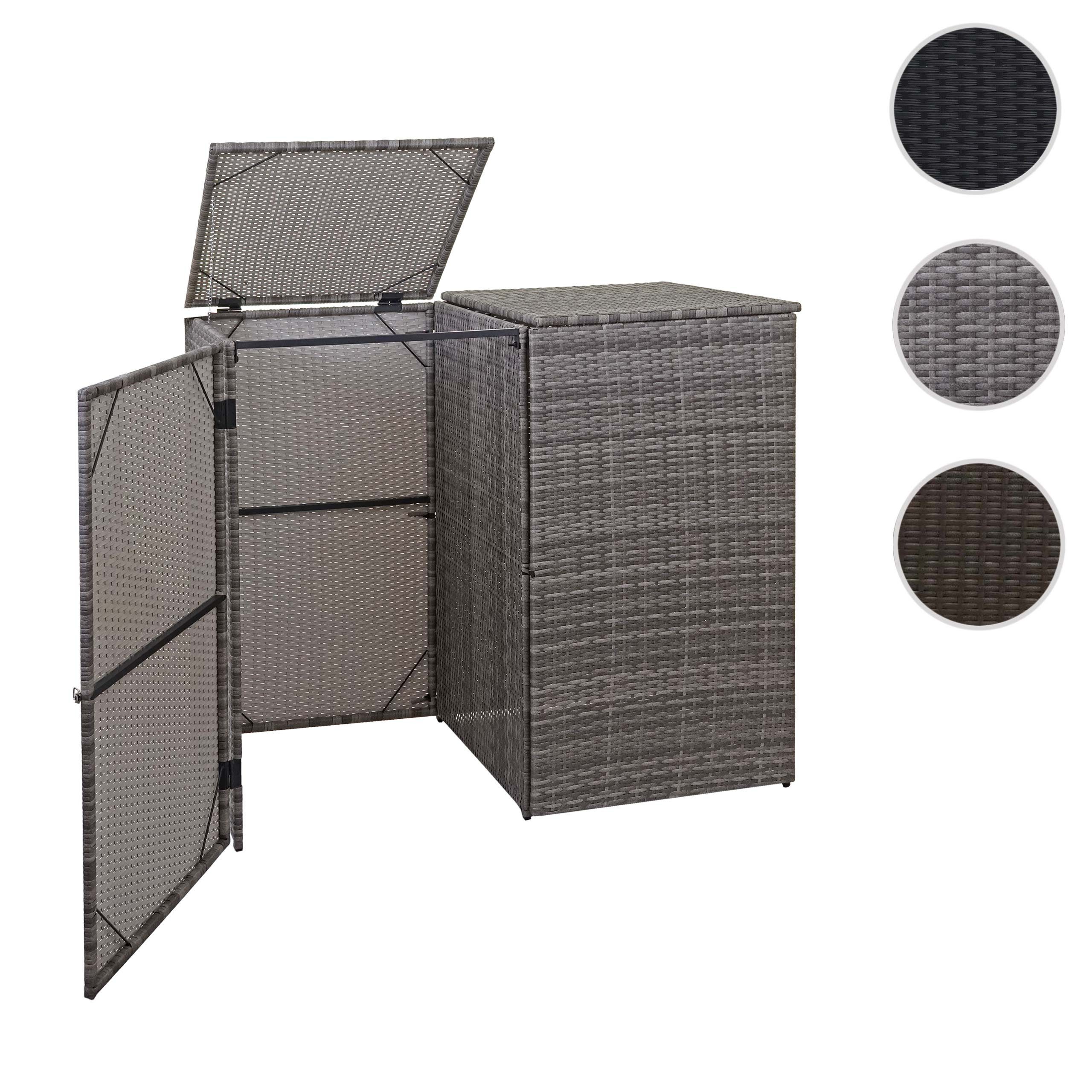 MCW Mülltrennsystem MCW-E25-2x1, Deckel und Tür separat zu öffnen, Trennwand zwischen Mülltonnenfächern