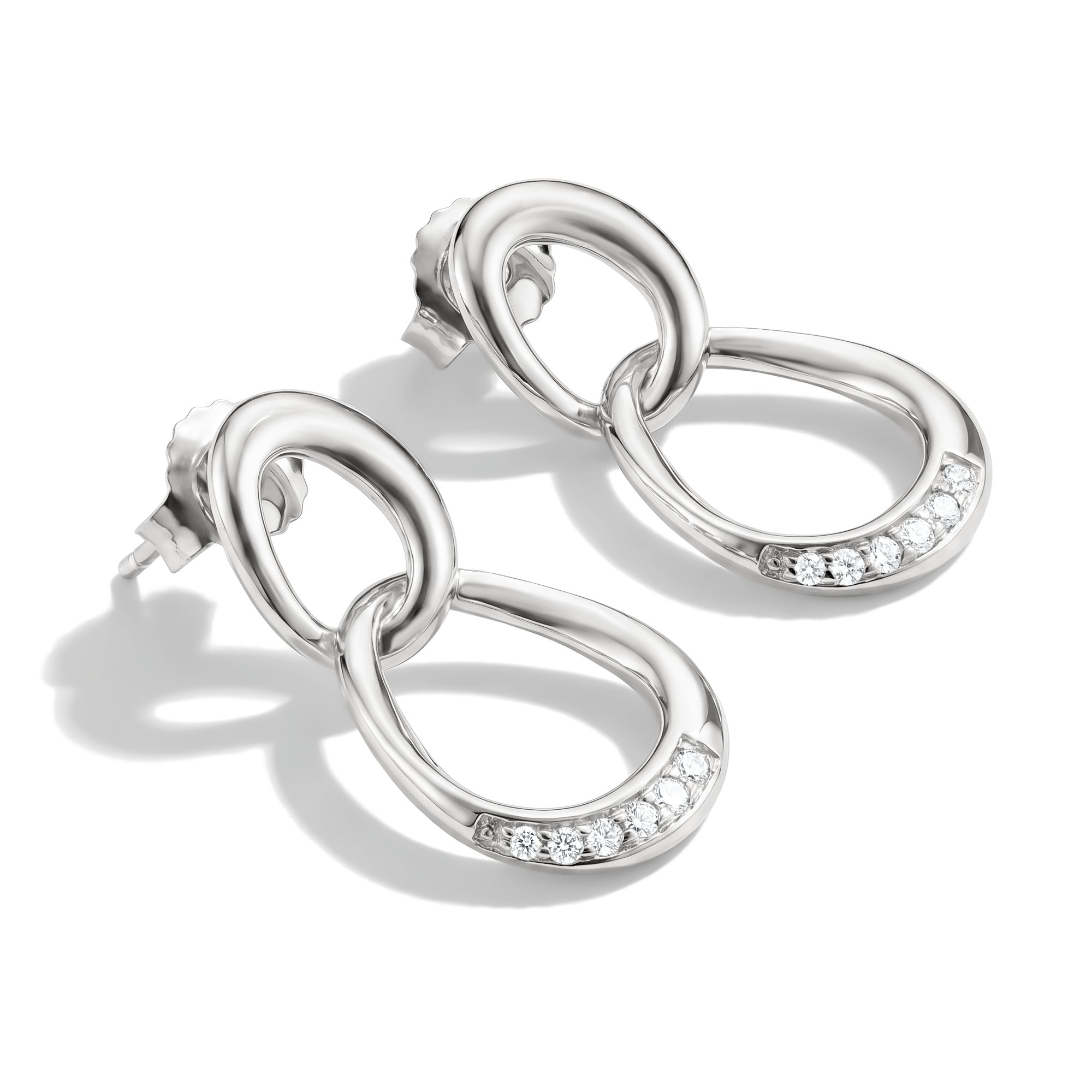 THOMAS SABO Paar Ohrstecker Together Ohrringe silbern, mit Zirkonia (synth)
