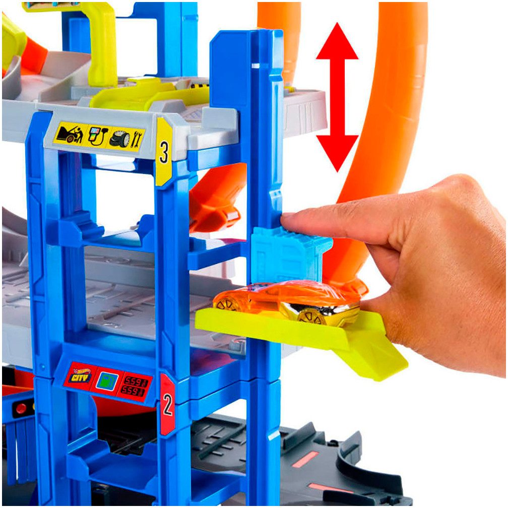 Hot Wheels Spiel-Parkgarage City Mega Looping Garage günstig online kaufen