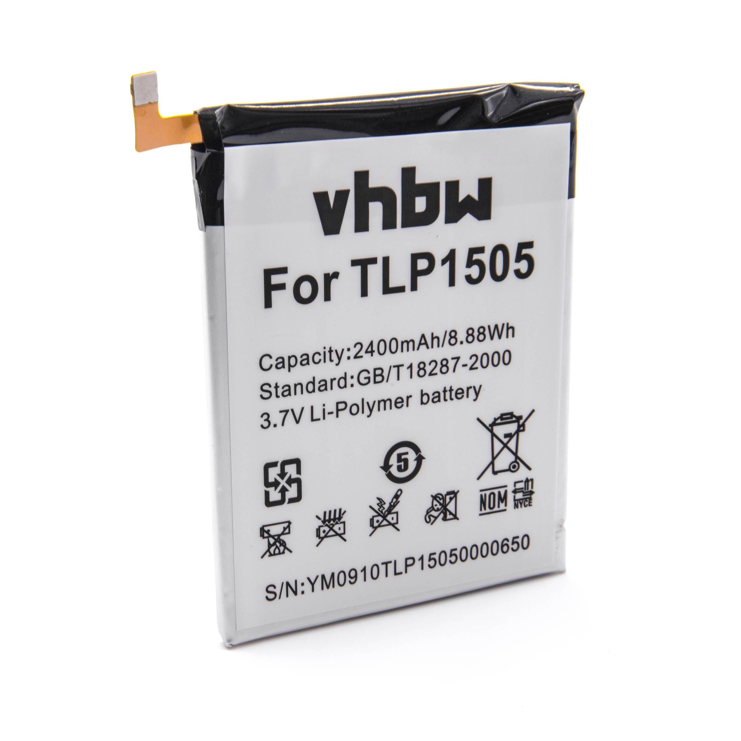 vhbw kompatibel mit Wiko Ridge Dual Sim LTE, Ridge, Ridge 4G, M531 Smartphone-Akku Li-Polymer 2400 mAh (3,8 V)