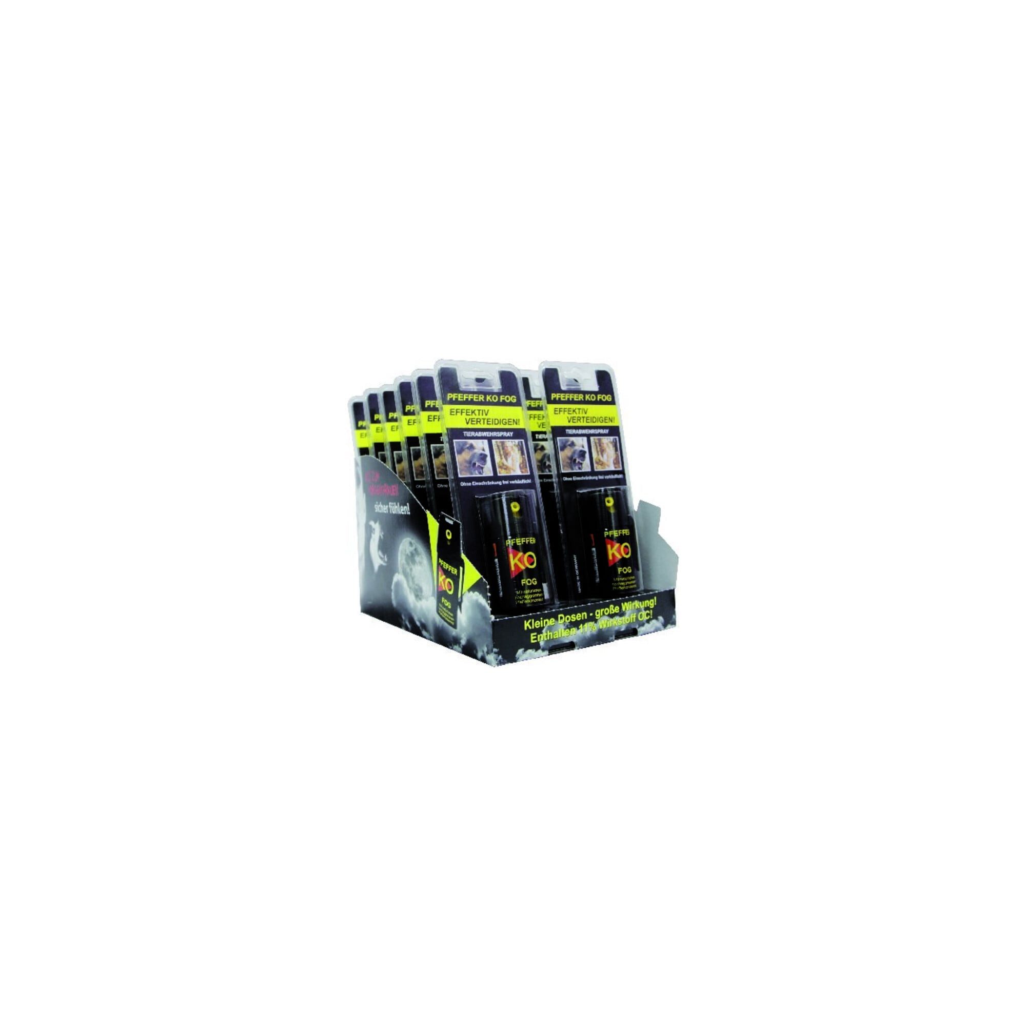 Ballistol Multifunktionsöl BALLISTOL Display Pfeffer-KO FOG im Blister Inhalt 12 x 40 ml