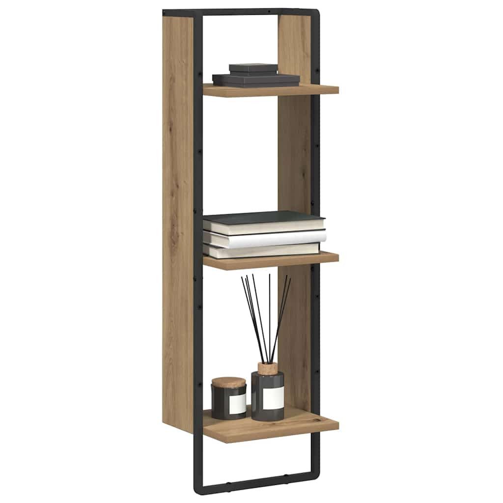 vidaXL Regal Wandregal Artisan-Eiche 30 x 25 x 100 cm Holzwerkstoff, 1-tlg. günstig online kaufen
