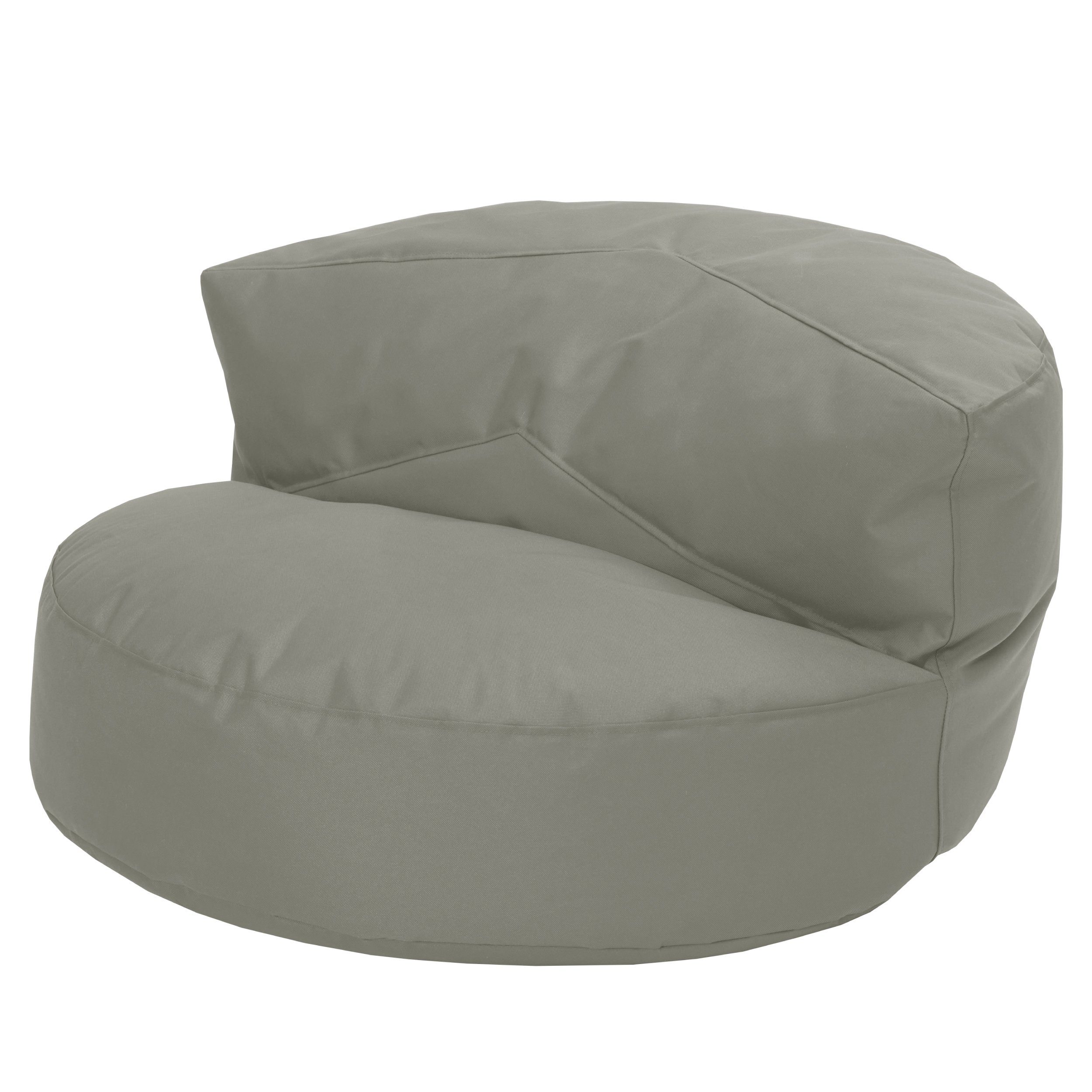 Green Bean Couch (mit Indoor Outdoor Rückenlehne, Perlen Sofa abwaschbarer Füllung wasserabweisender Sitzmöglichkeit Bezug), mit mit EPS Rückenlehne Khaki & Gartenliege & Sitzsack