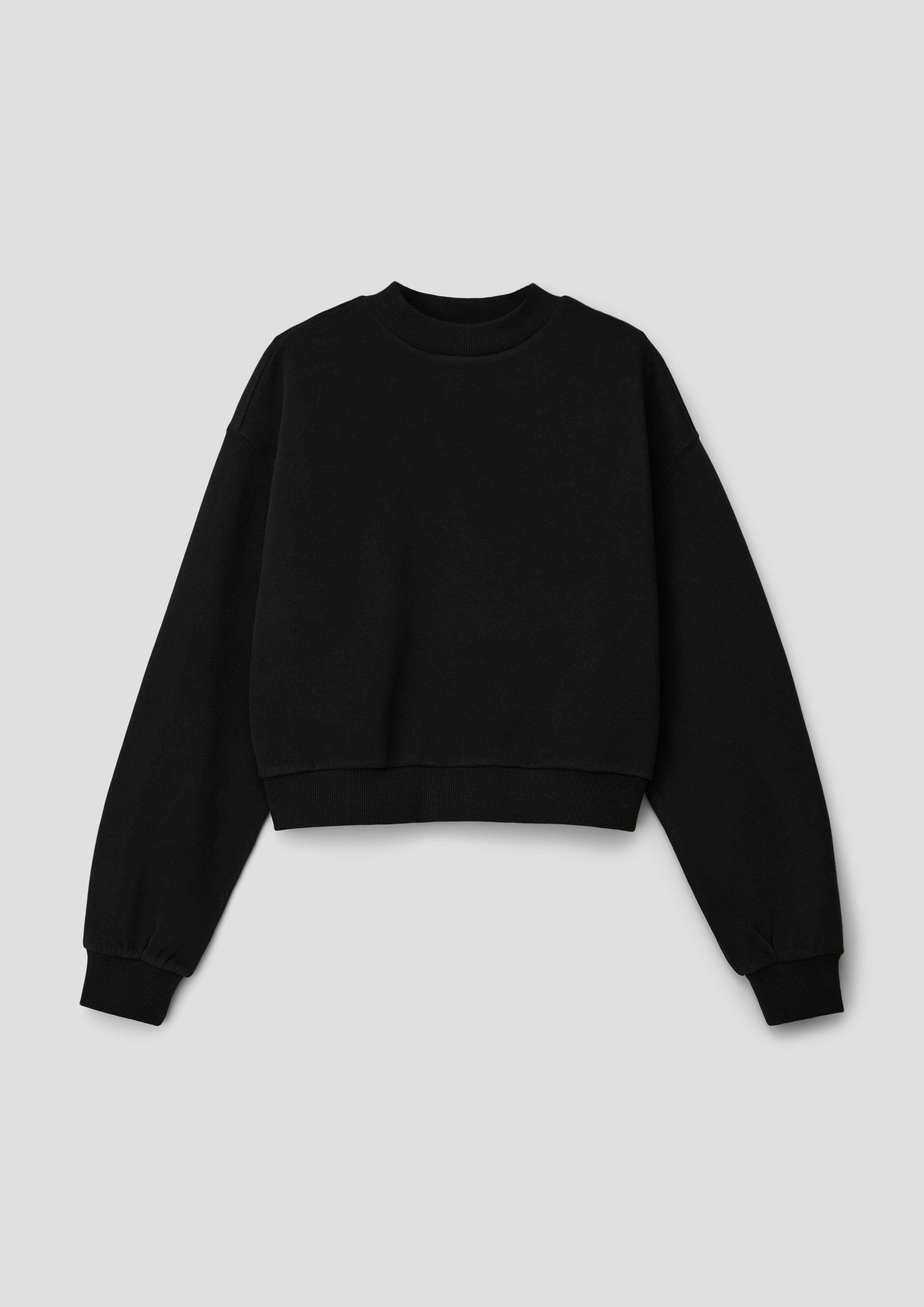 s.Oliver Sweatshirt Sweatshirt mit Rückenprint schwarz