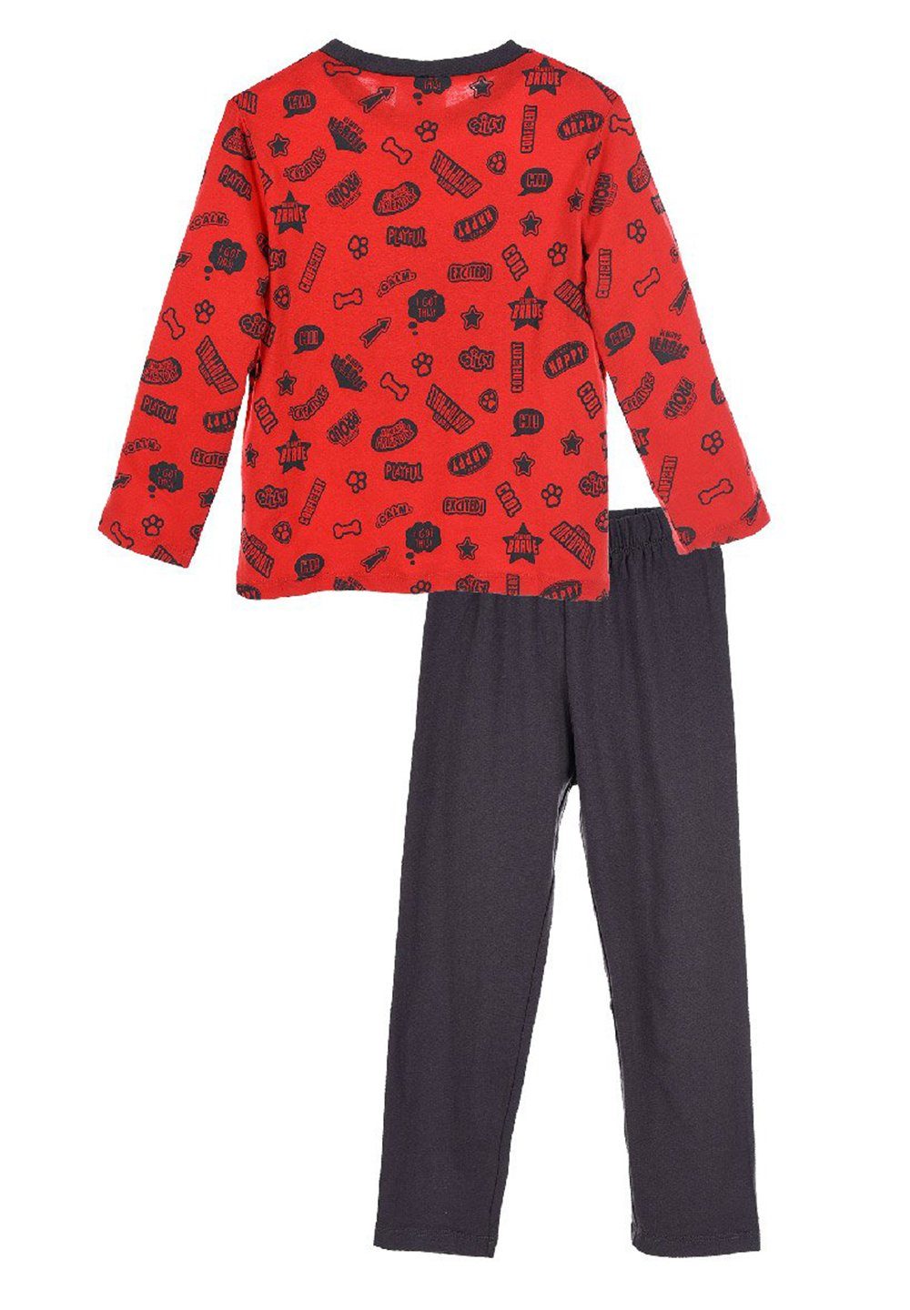 PAW Marshall Jungen langarm PATROL Rot Nachtwäsche Schlafanzug Pyjama Kinder