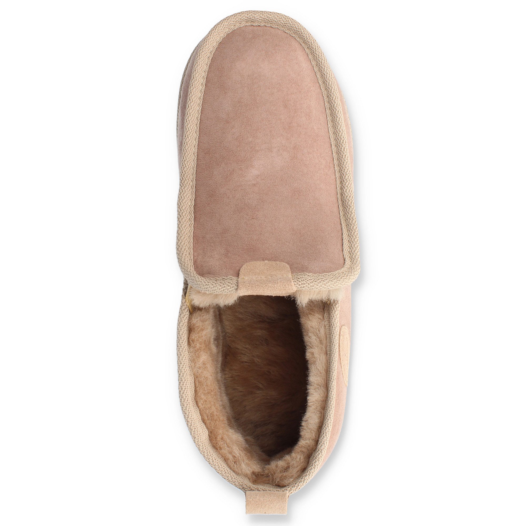 Vanuba BOND Herren Hausschuh Lammfell Hausschuhe, zum schlupfen, Gummisohle