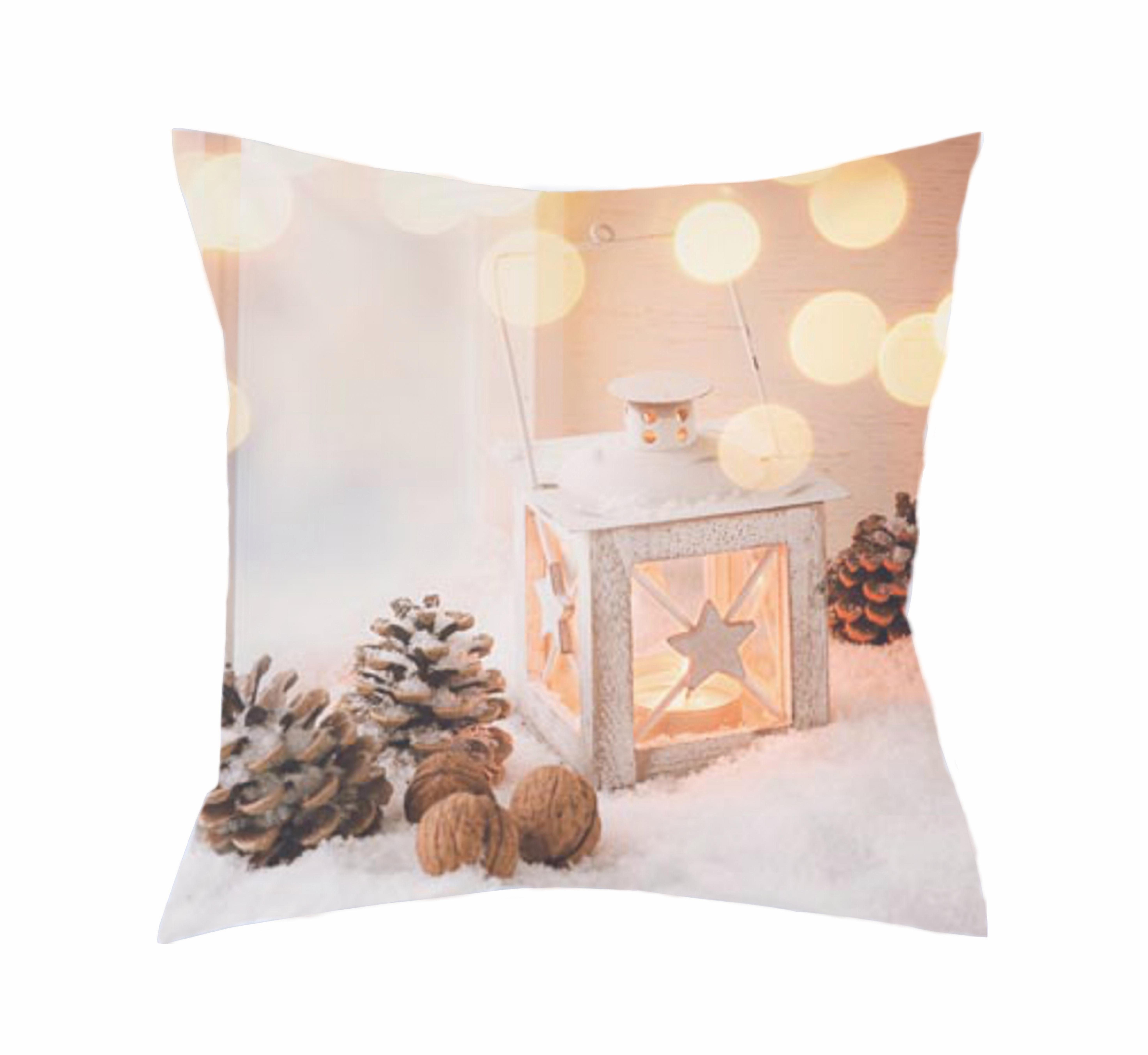 HOME WOHNIDEEN Dekokissen LATERNE, Kissenhülle ohne Füllung, 1 Stück