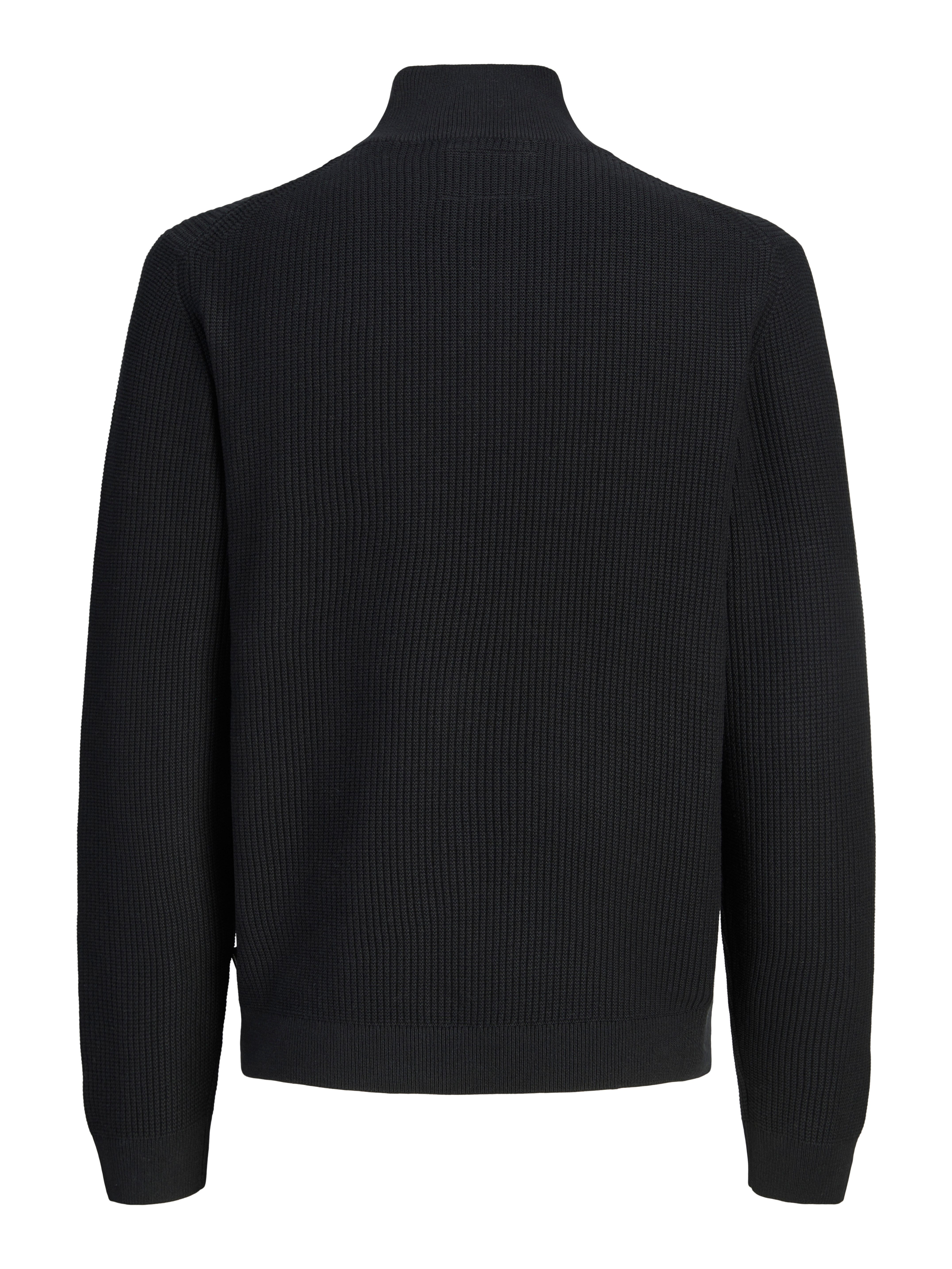 Jack & Jones Troyer JPRBLACONNOR KNIT HALF ZIP Baumwolle, regular fit