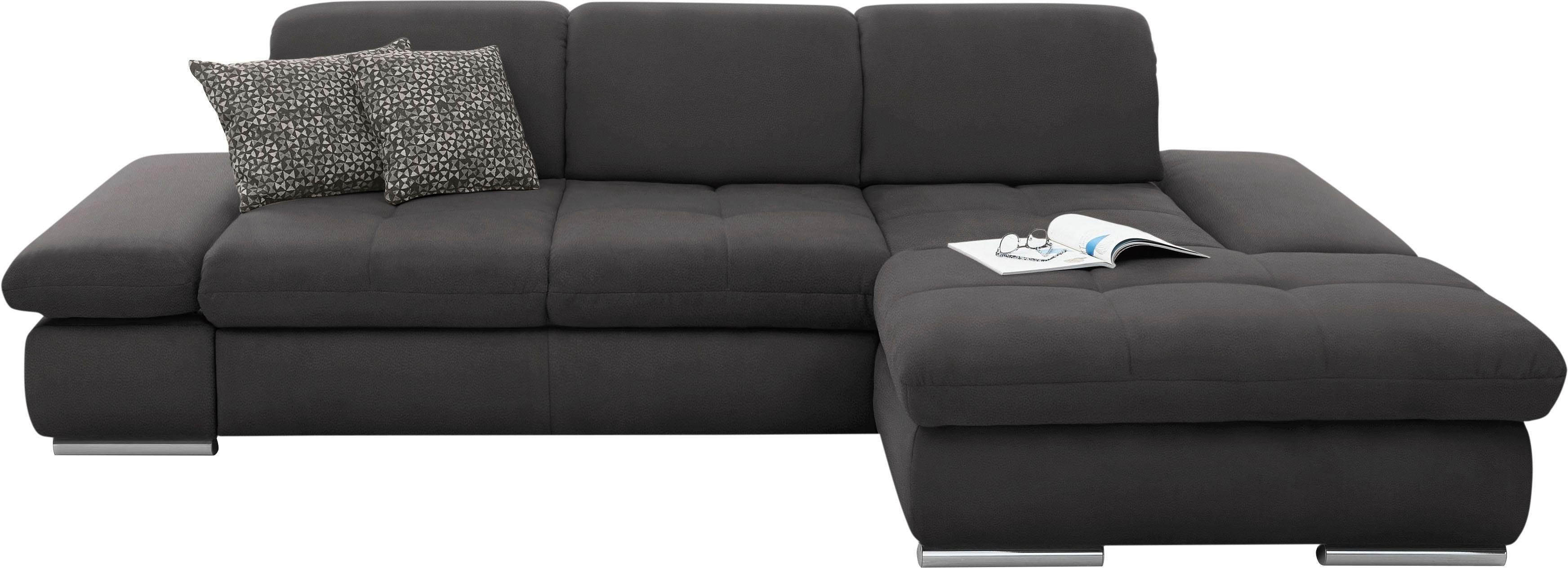set one by Musterring Ecksofa "SO4100 V" mit verstellbaren Kopfteilen, wahl günstig online kaufen