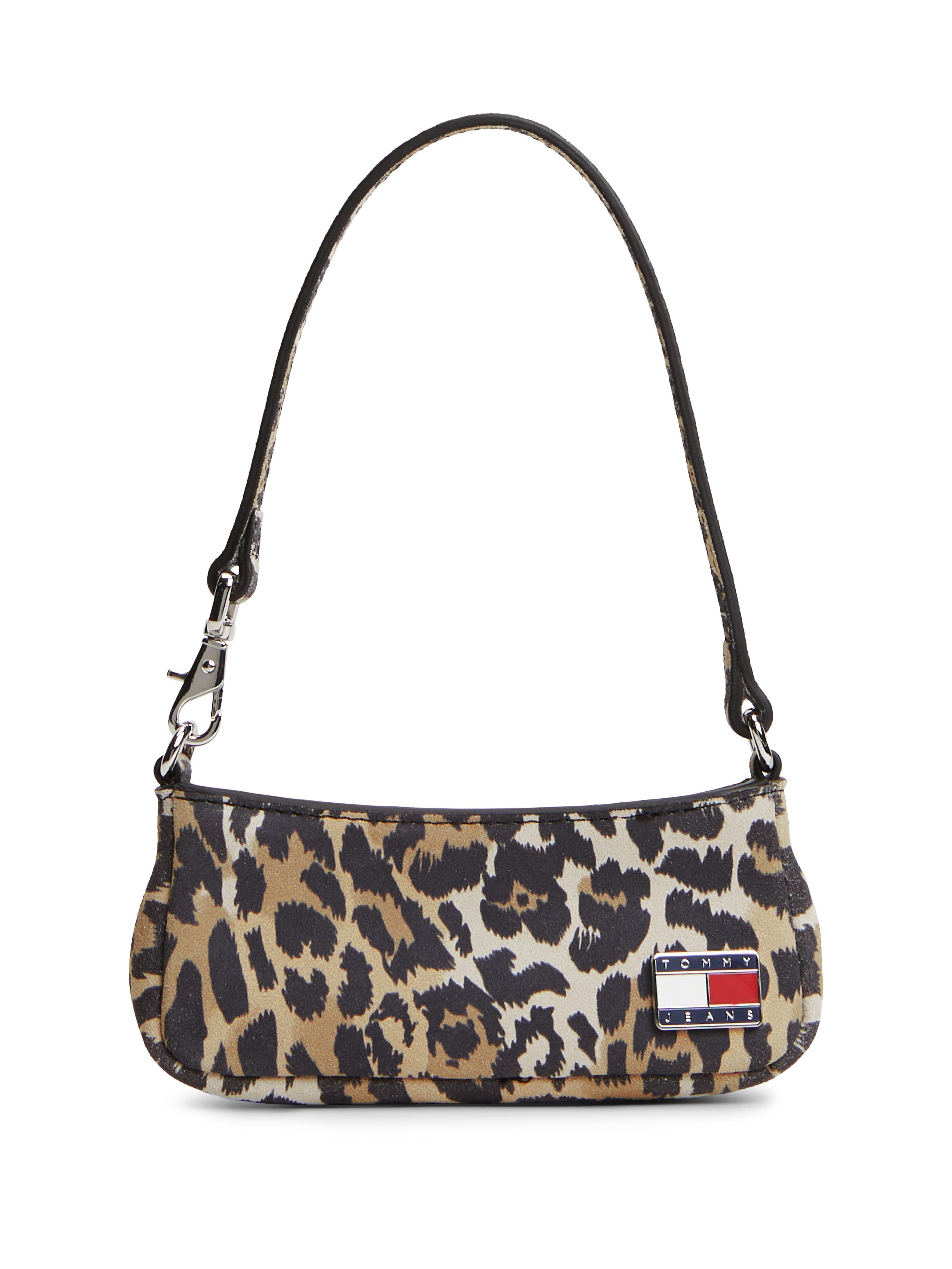 Tommy Jeans Mini Bag TJW COOL LEO SUEDE MICRO BAG, Tragetasche, Henkeltasche, Clutch im Leo-Look