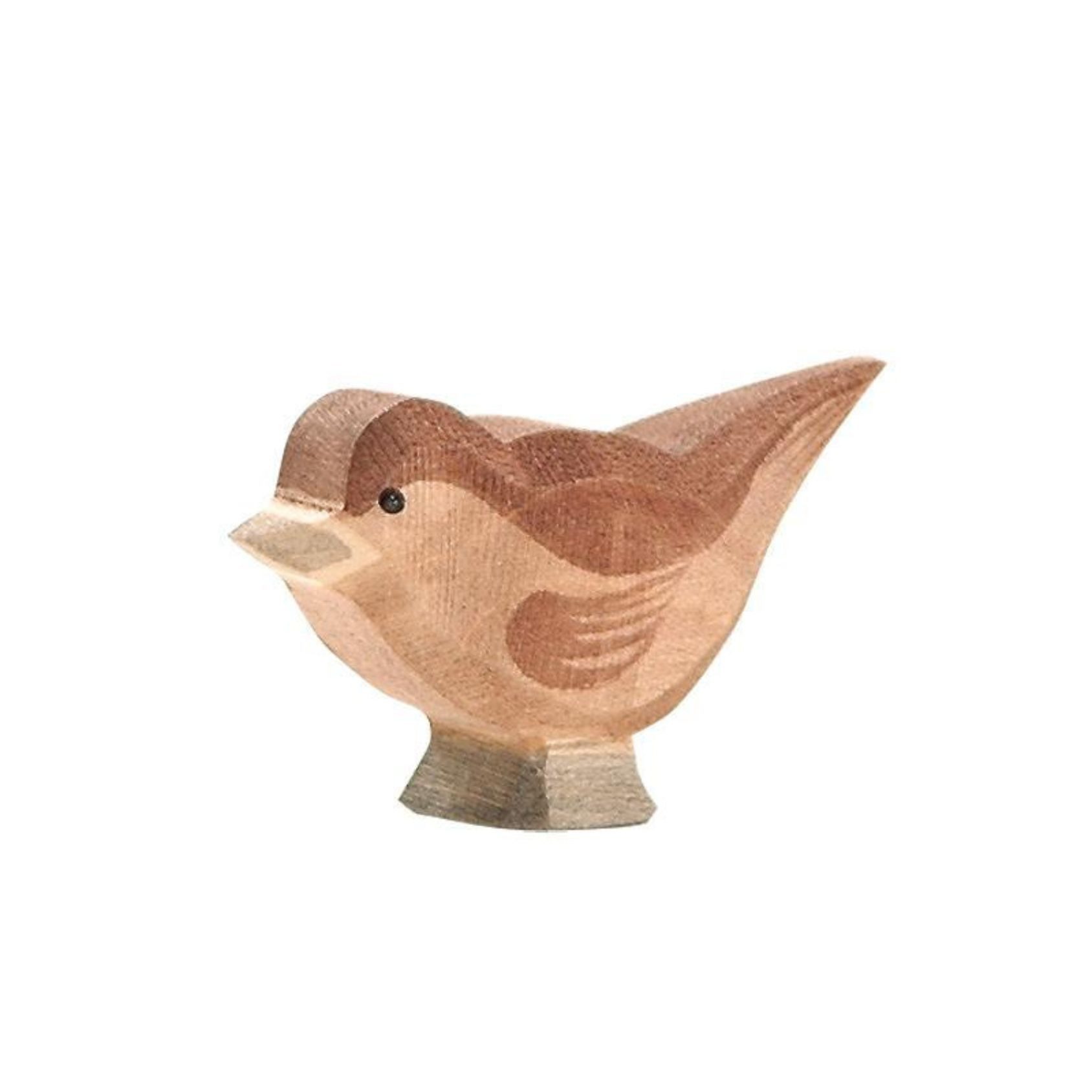 Ostheimer Spielfigur Spatz Holztier Holzfigur, Vogel, (Set, 1-tlg., 1), Made in Germany