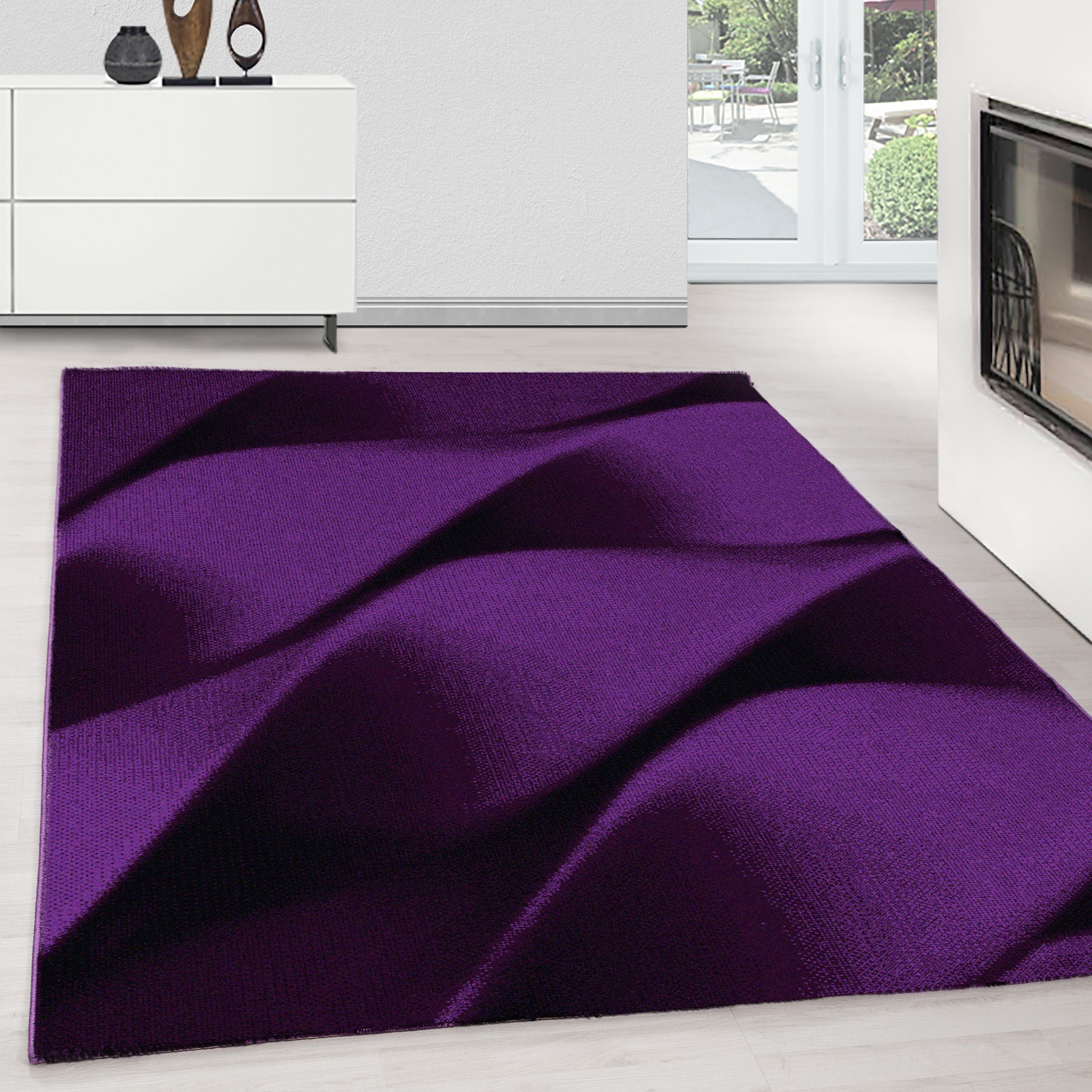 Teppium Teppich Abstrakt Wellen Design, Rechteckig, günstig online kaufen