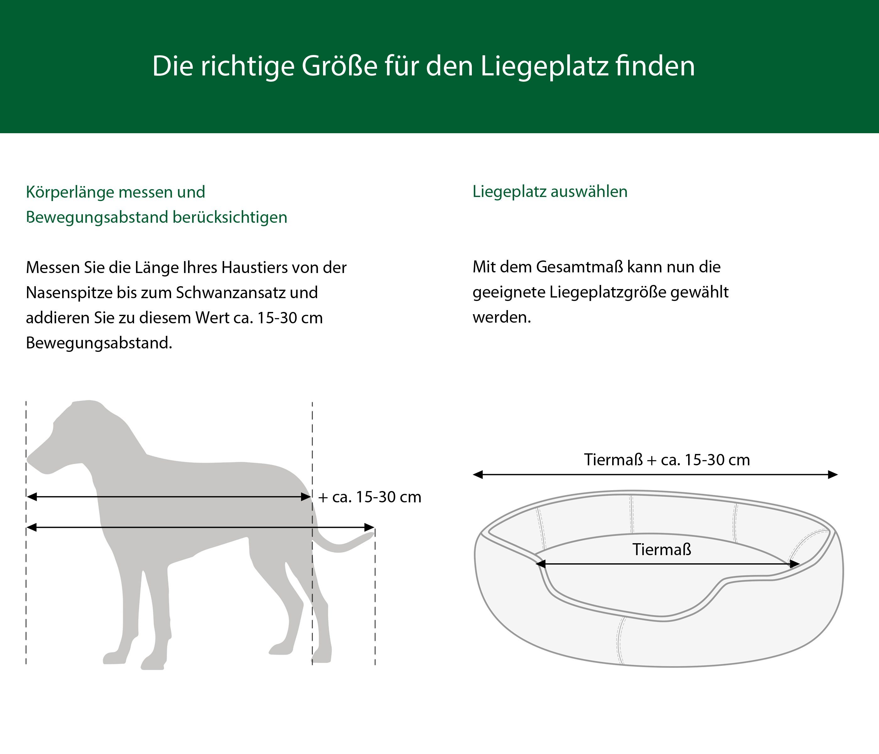 Dehner Tierbett Premium Kuschelbett Tiefer Schlaf, Naturmaterial, versch. G günstig online kaufen