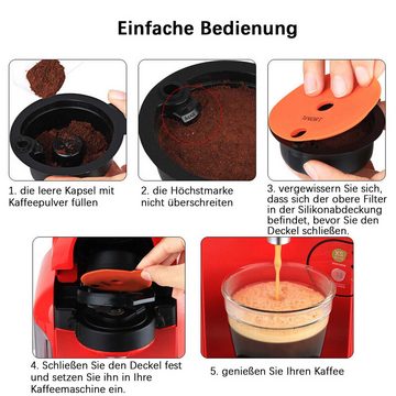 yozhiqu Perkolator 60/180 nachfüllbarer Kaffeekapsel-Pod-Filter, Für Tassimo Bosch Vivy MyWay