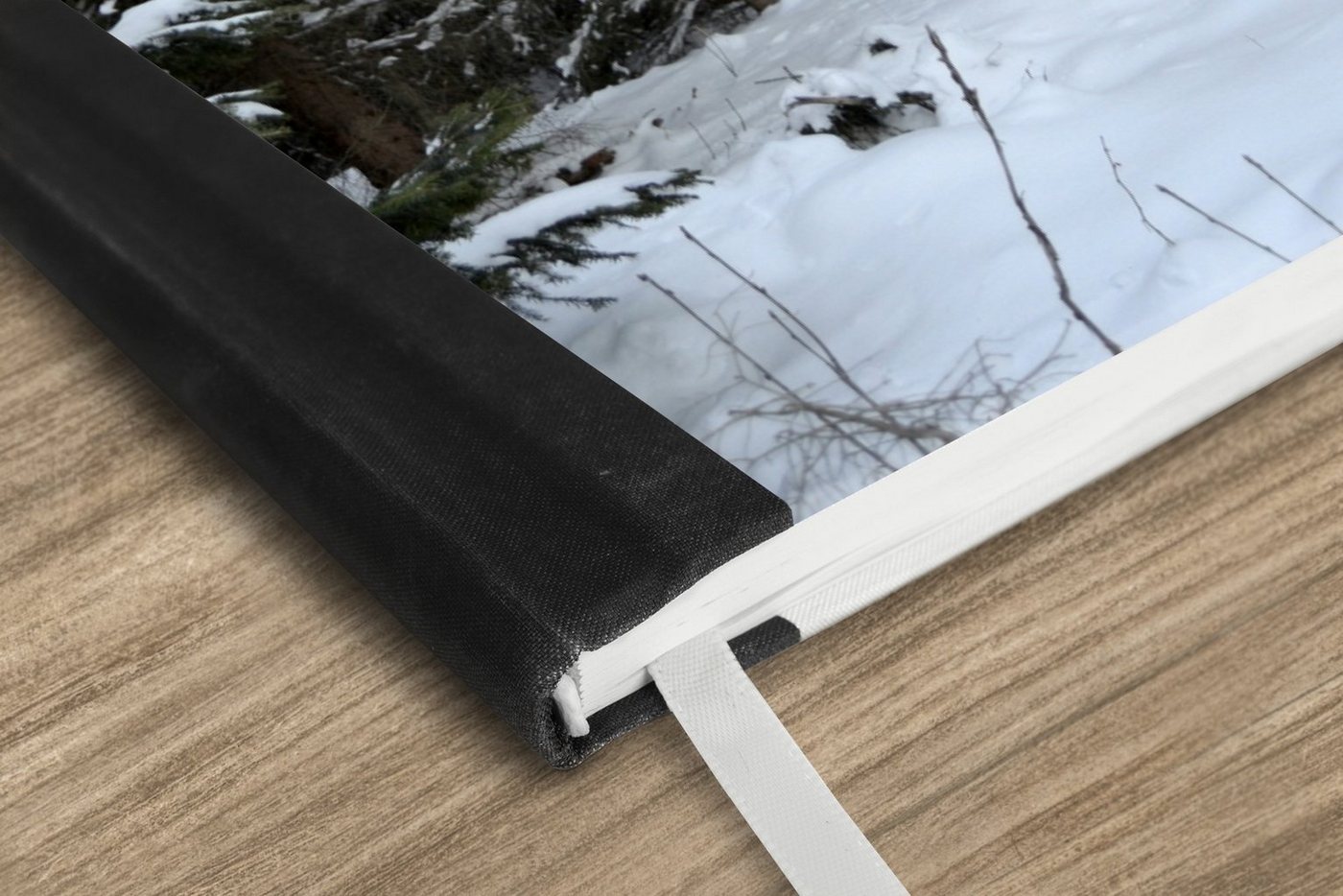 Thumbnail - MuchoWow Notizbuch Die Winterbäume im Wald bei Wien in Österreich, Notebook, Notizblock a5, Tagebuch, Journal Liniert