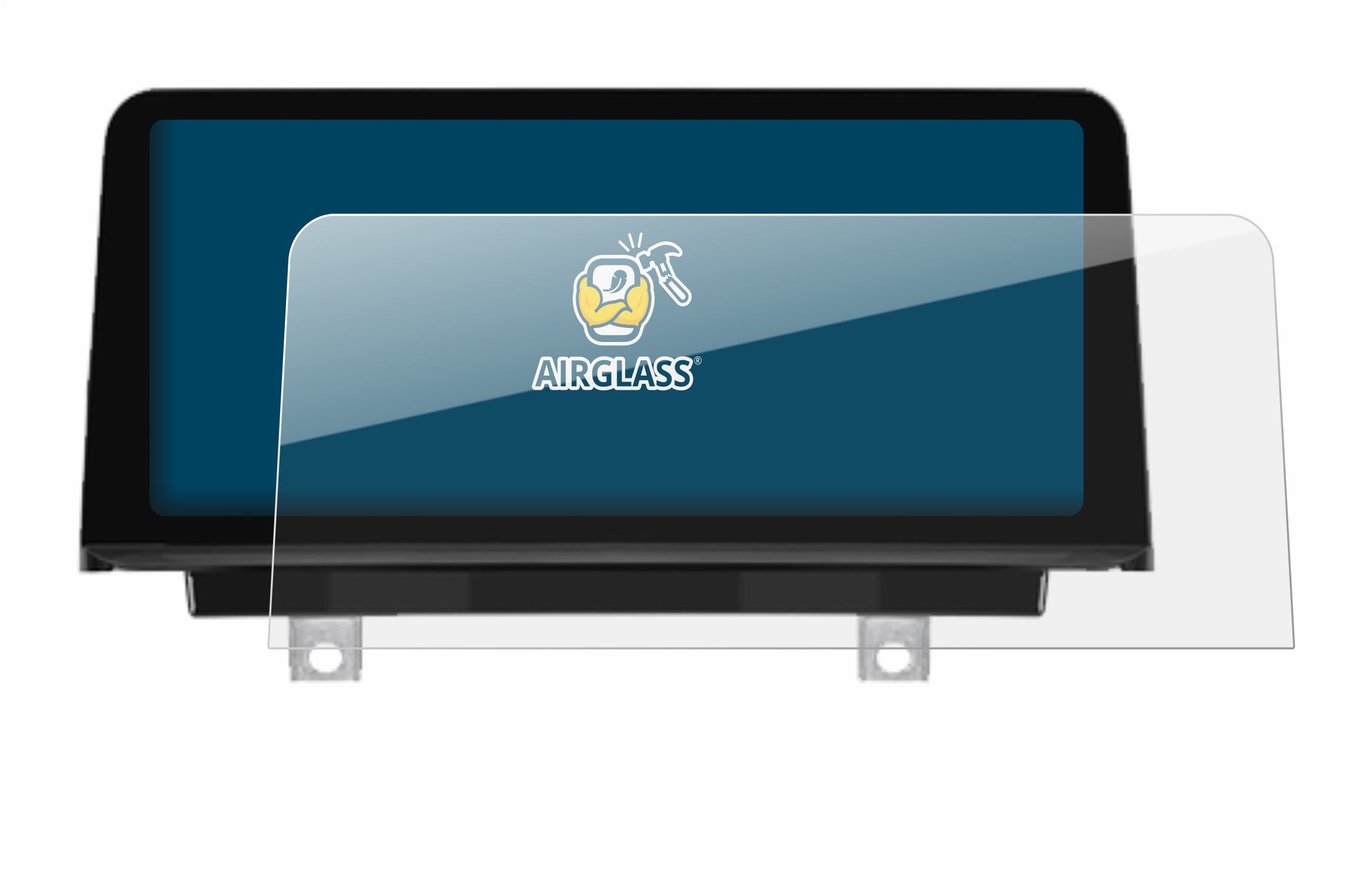 BROTECT Displayschutzglas Folie für PEMP (9213) BMW F30 F36 F80 F82 10.25", Schutzfolie Glas Panzer Display Schutz klar