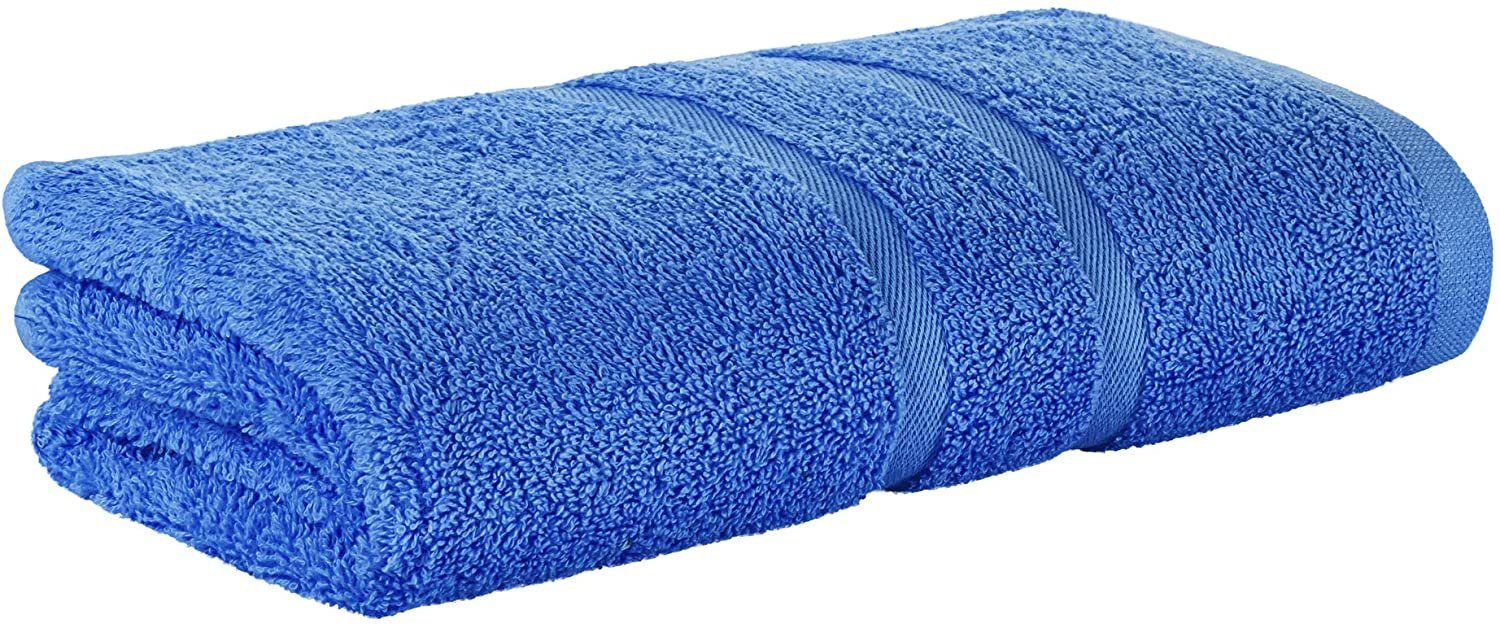 StickandShine Handtuch Handtücher Badetücher Saunatücher Duschtücher Gästehandtücher in Blau zur Wahl 100% Baumwolle 500 GSM