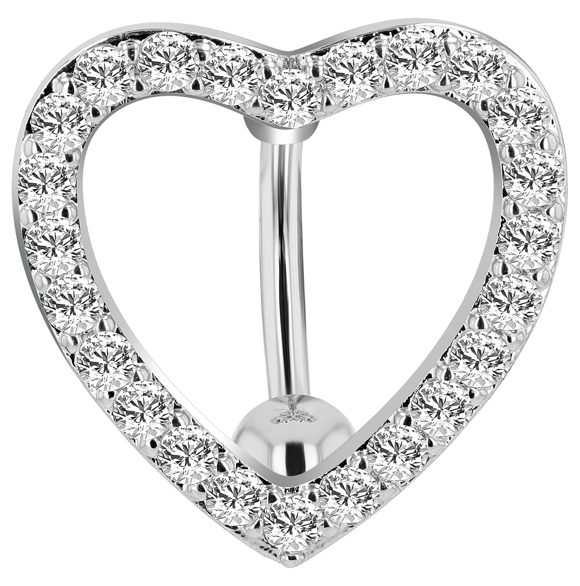 AKZENT Bauchnabelpiercing Elvi Edelstahl silber günstig online kaufen