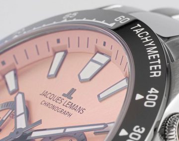 Jacques Lemans Chronograph Liverpool, 1-2140L, Quarzuhr, Armbanduhr, Herrenuhr, Datum, Stoppfunktion