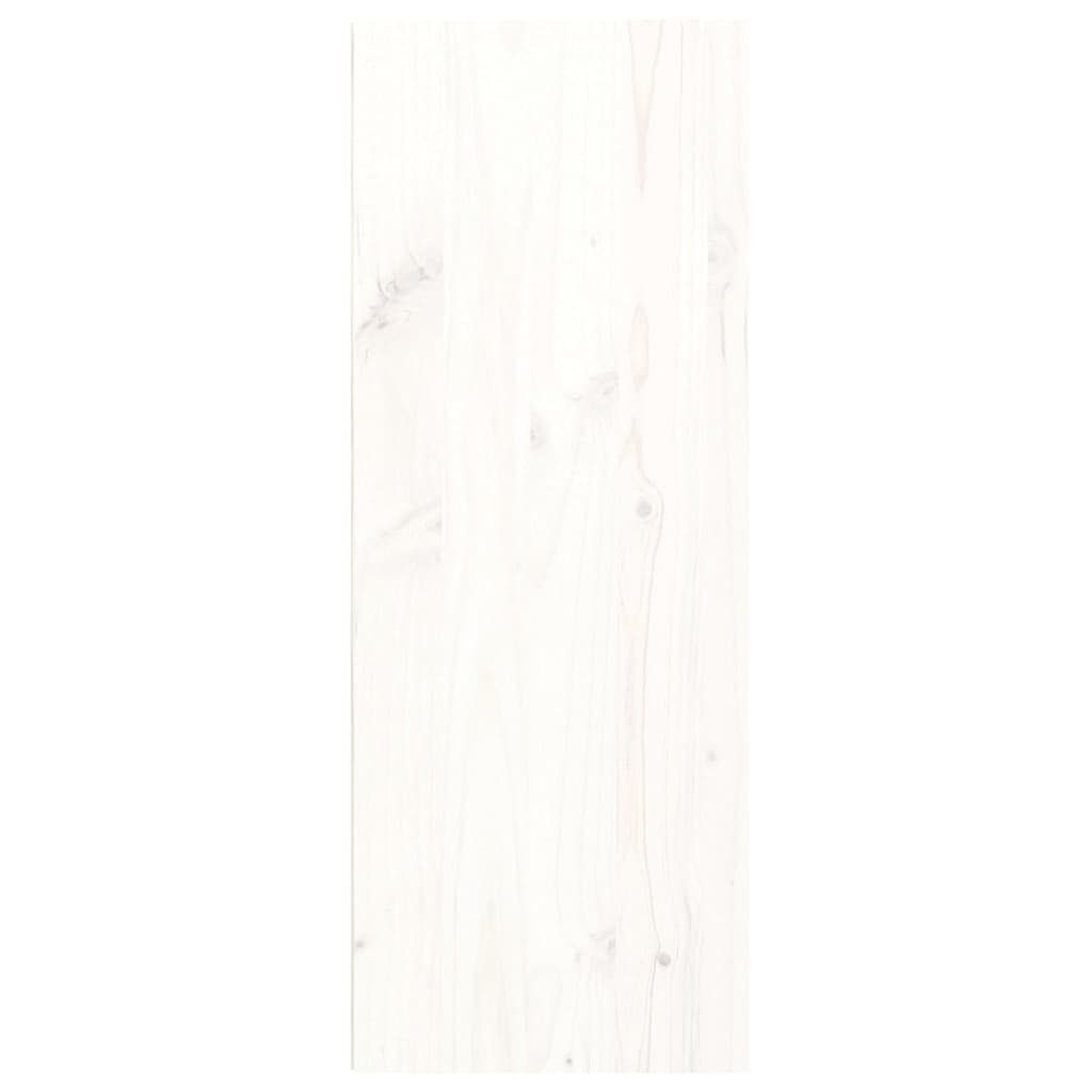 Weiß cm vidaXL Kiefer Schränkchen Stk Massivholz Wandschränke 2 30x30x80 Regal