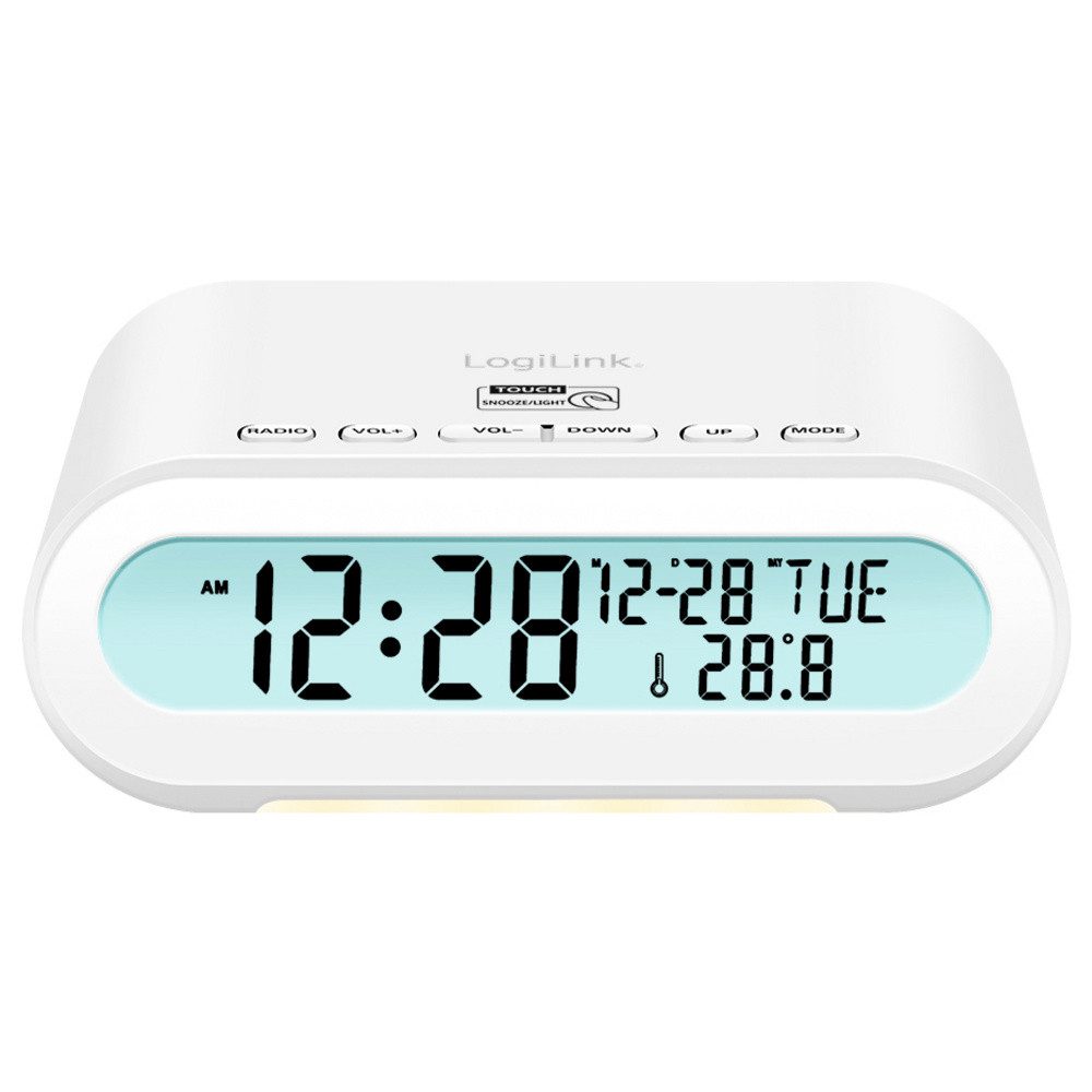 LogiLink LogiLink SC0121W Radiowecker FM USB Fühlbare Tasten, Weckfunktion Wei Radio – Bild 5 von 5