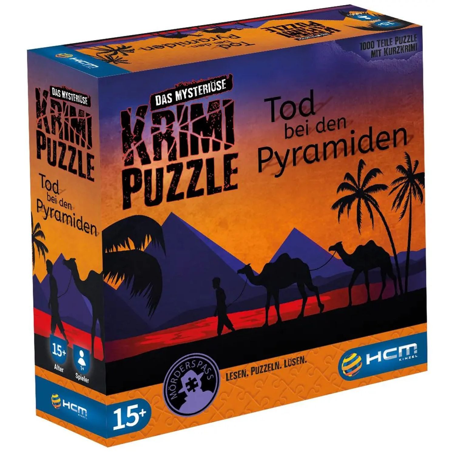 HCM KINZEL Puzzle Tod bei den Pyramiden - Das mysteriöse Krimi Puzzle/1000 T, 1000 Puzzleteile