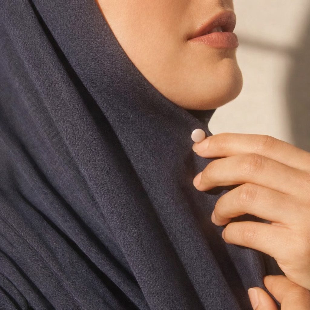 Aymasal Magnethalter 4 oder 8 tlg. runde Hijab Magnet Kopftuch Schal Clip Halter ohne Nadel, Starke Magnetisierung, Hautfreundliches Material, 8er Pack