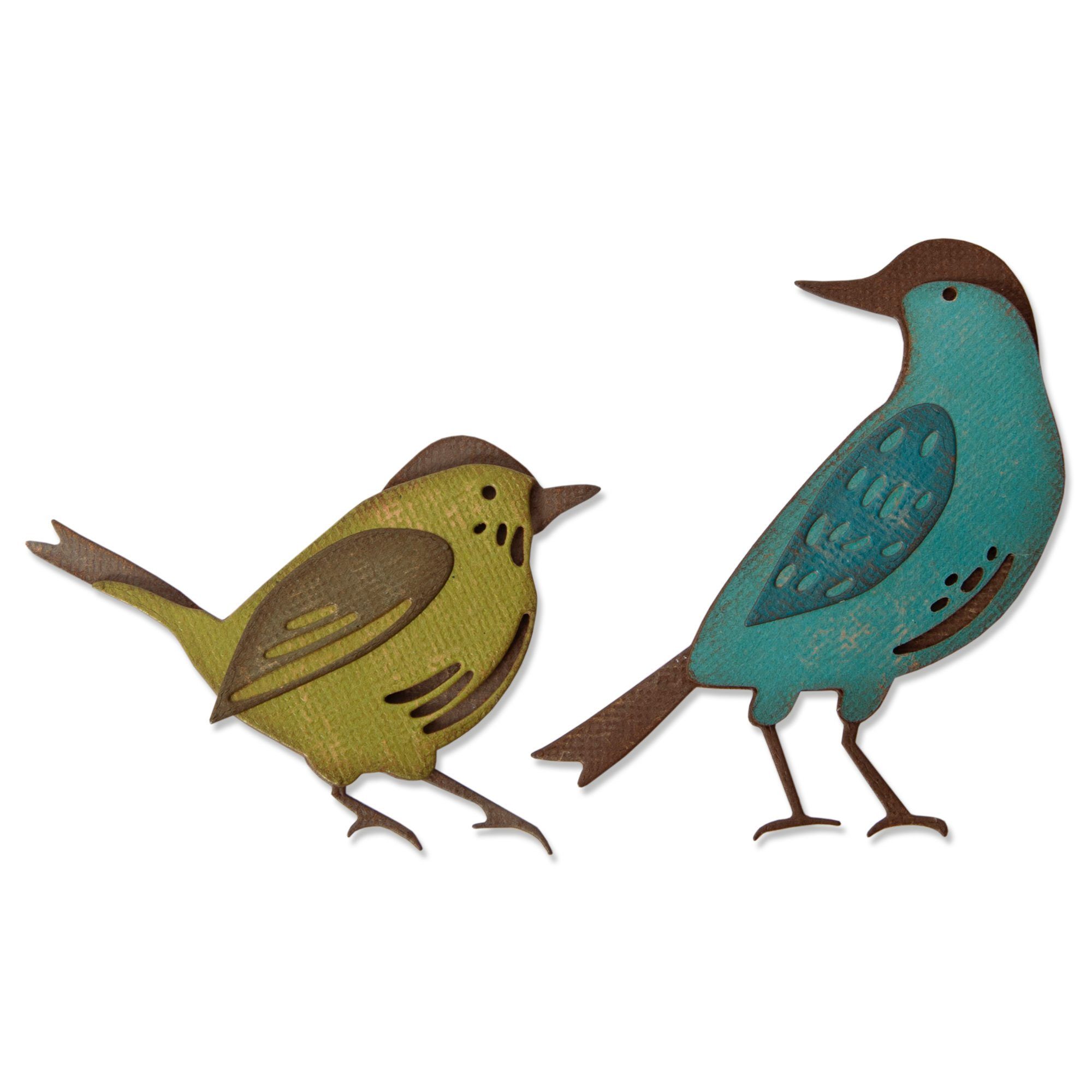 Sizzix Motivschablone Feathered Friends, 1 - 7 cm