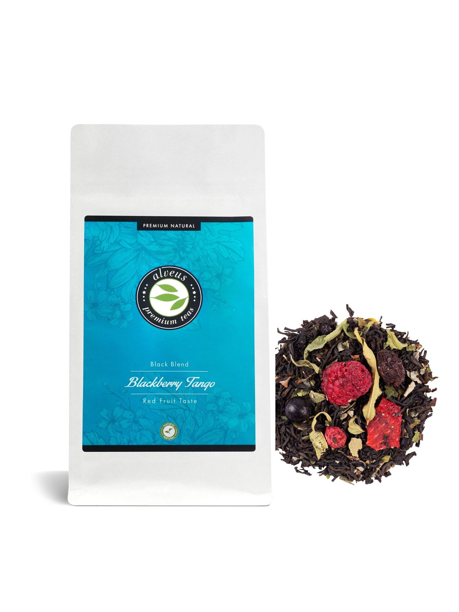 Alveus Tee Tee Alveus Blackberry Tango Schwarztee Früchte Rote Früchte 100g Tüte, 1 x 100,00 g, loser Premium-Tee; natürlich aromatisiert; Rote Früchte