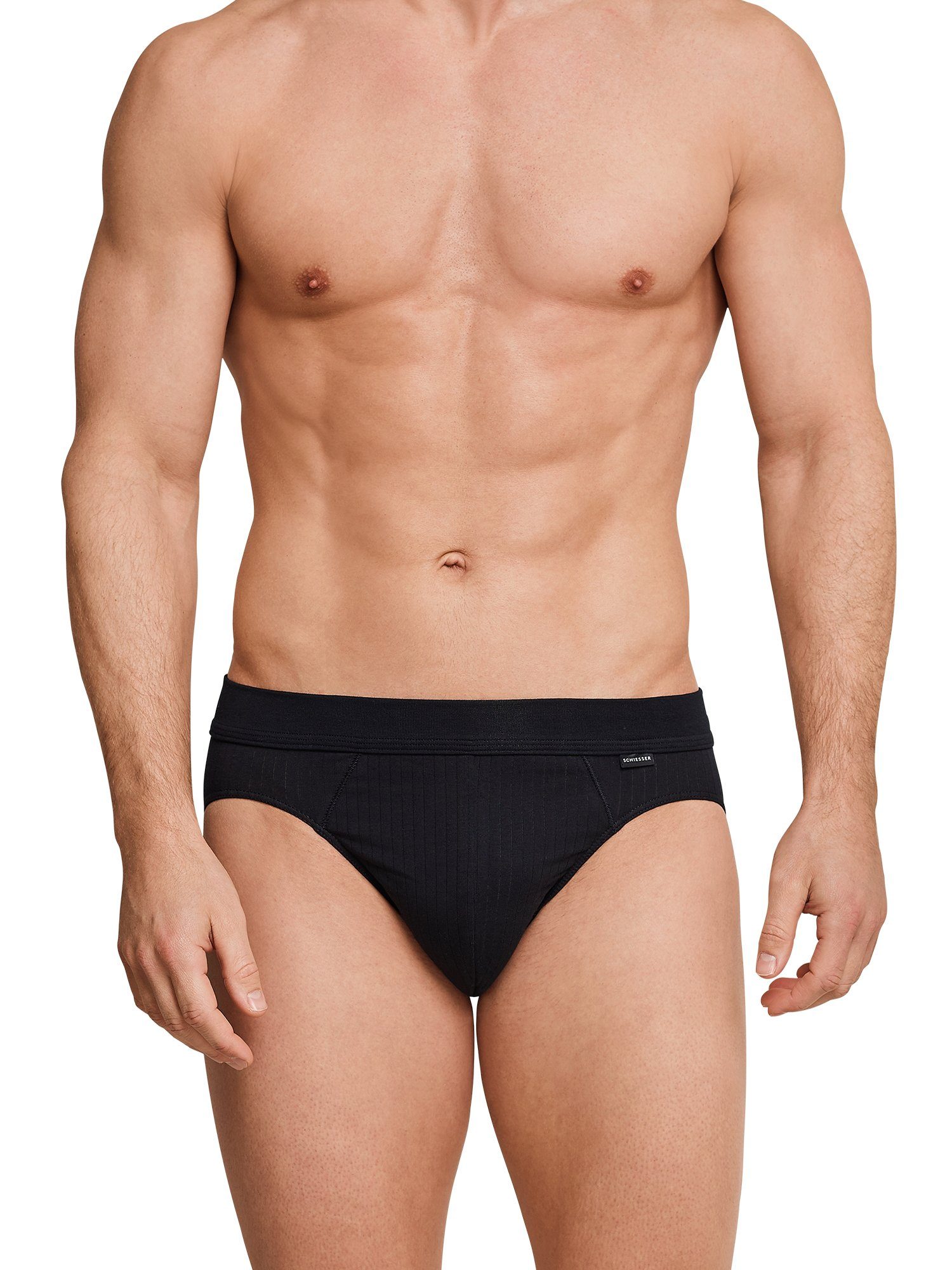 Schiesser Rioslip Authentic (4-St) brazilslip unterhose unterwäsche