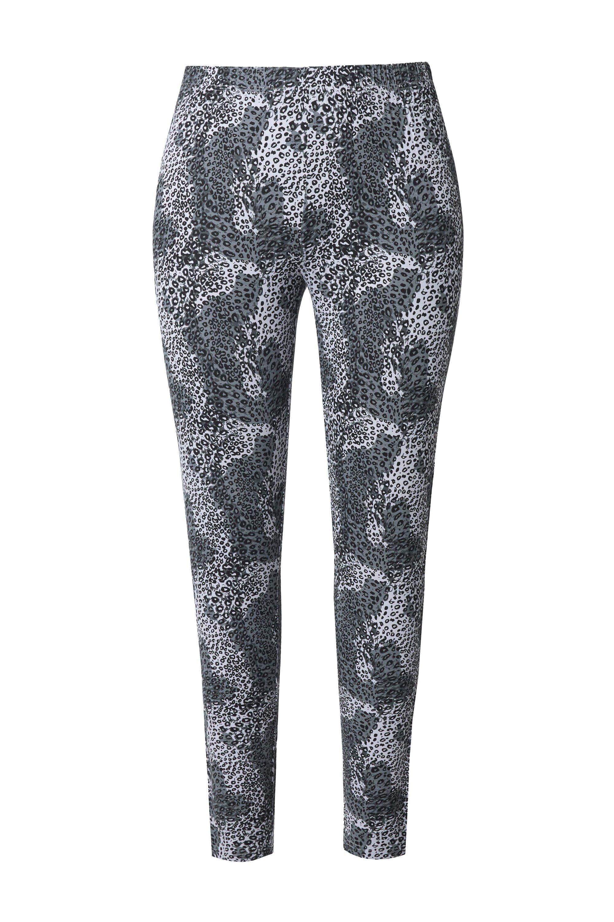Ulla Popken Leggings Leggings Leomuster schmales günstig online kaufen
