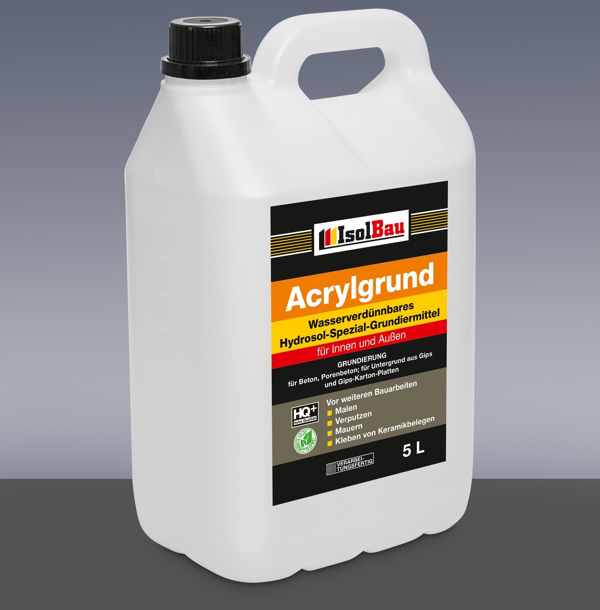 None Acryl-Vorstrichgrund Acrylgrund 150 L Holzgrund - Haftgrund Betongrund Grundierung, Acryl Isogrund Haftgrund für Farbe, Mörtel, Kleber, Zementputz, Gips