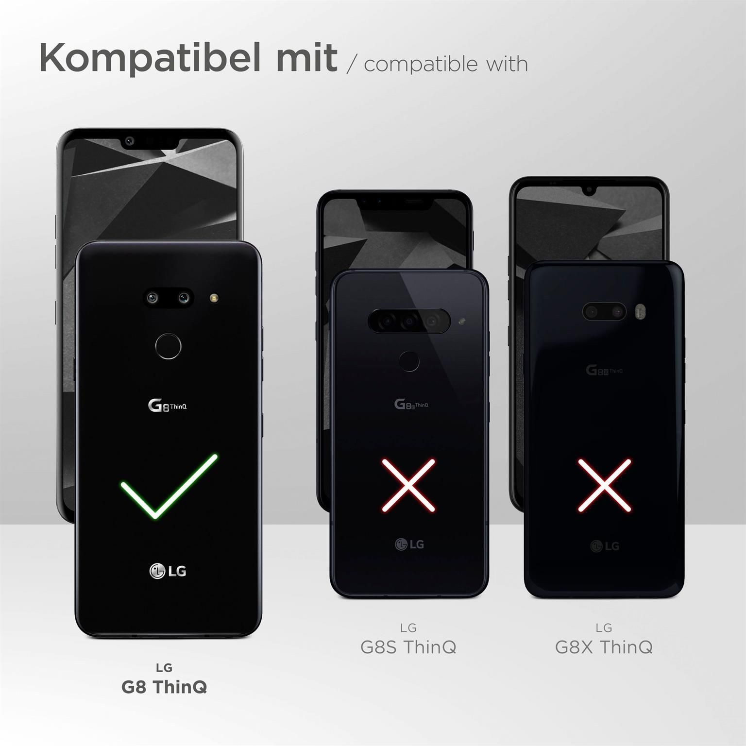 ONEFLOW Handyhülle für LG G8 ThinQ Wasserdichte Tasche BeachBag Schwarz 6,1 Zoll, Hülle mit Touch Kamera Fenster IPX8 Unterwasser-Tasche zum Schwimmen