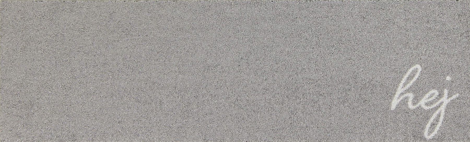 Fußmatte Hej grau, Schuhparkplatz, lang, schmal im Scandi-Style, MOCAVI, Läufer, Höhe: 300 mm