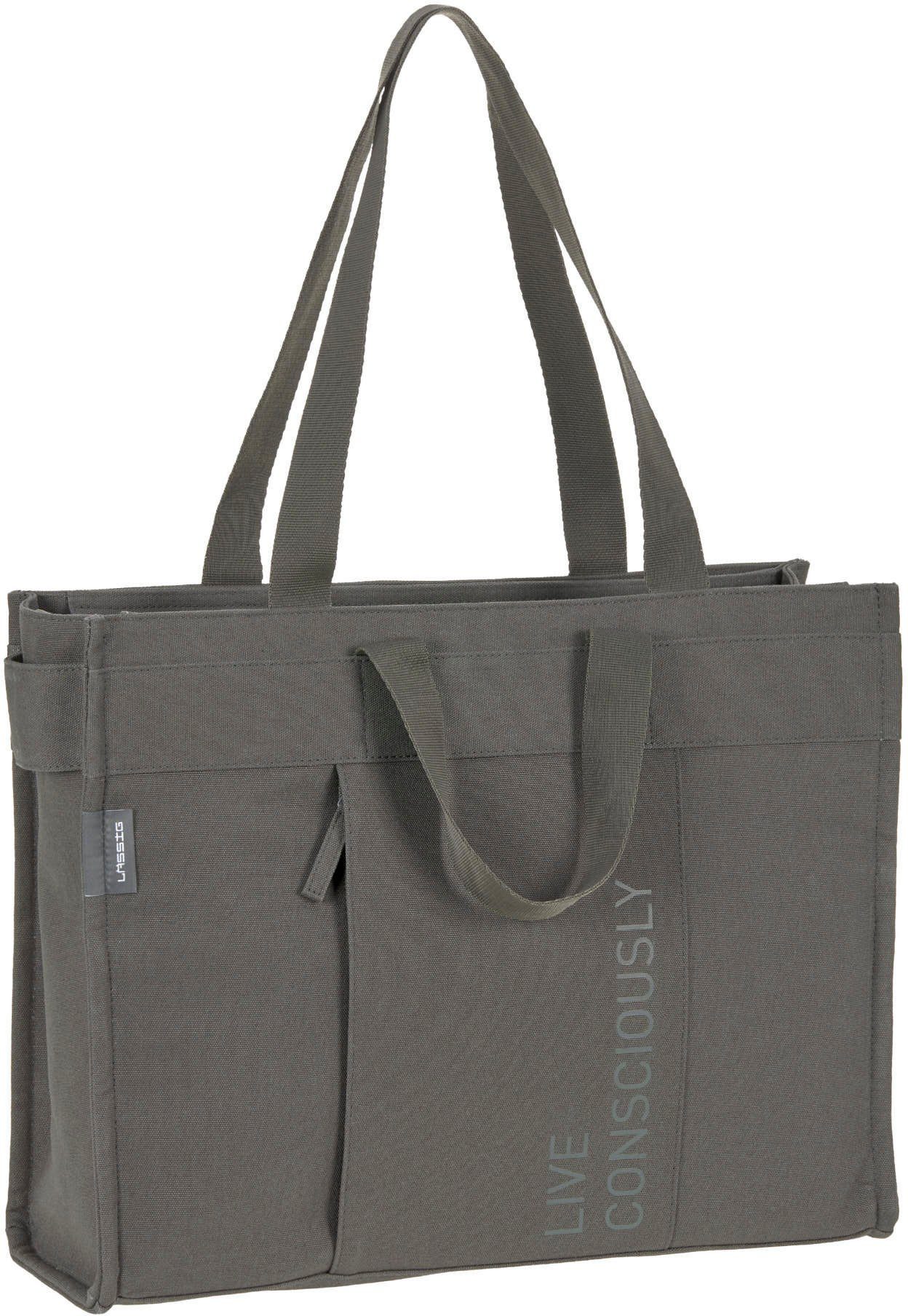 Tote Bag, Up anthracite Wickeltasche Label, LÄSSIG Green