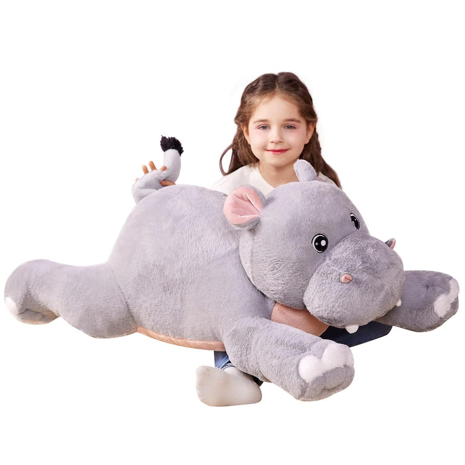 LuxusKollektion Kuscheltier Kuscheltier Plüschtier Stofftier 78cm Spielzeug Kinder Nilpferd