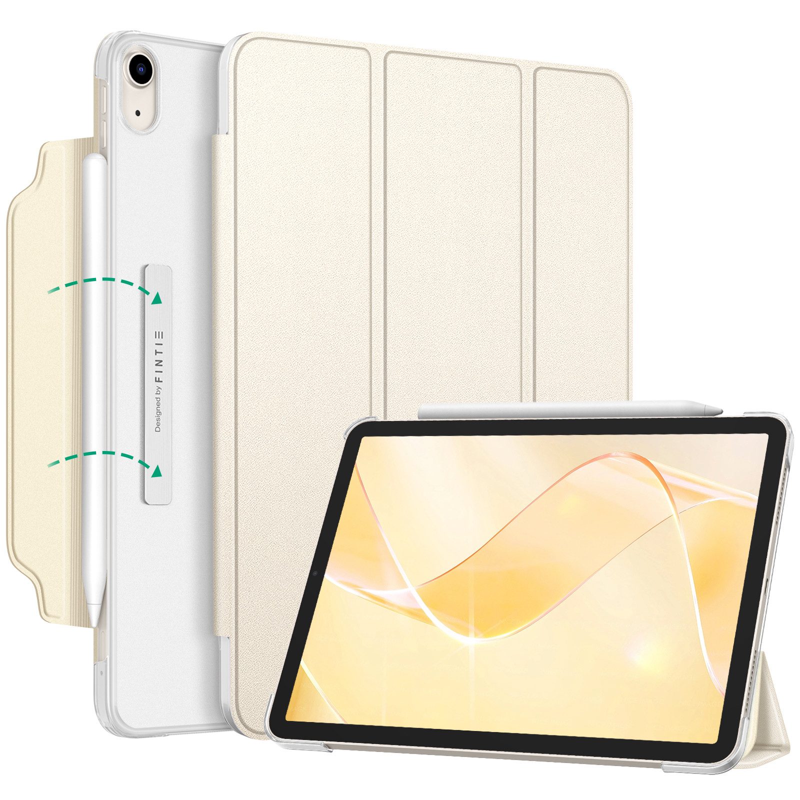 Fintie Tablet-Hülle für iPad Air 11'' M4/M3/M2(2026/2025/2024), iPad Air 5/4 Gen 2022/2020 10.9 Zoll, Leichte Standhülle mit Durchscheinend Mattierter Rückseite