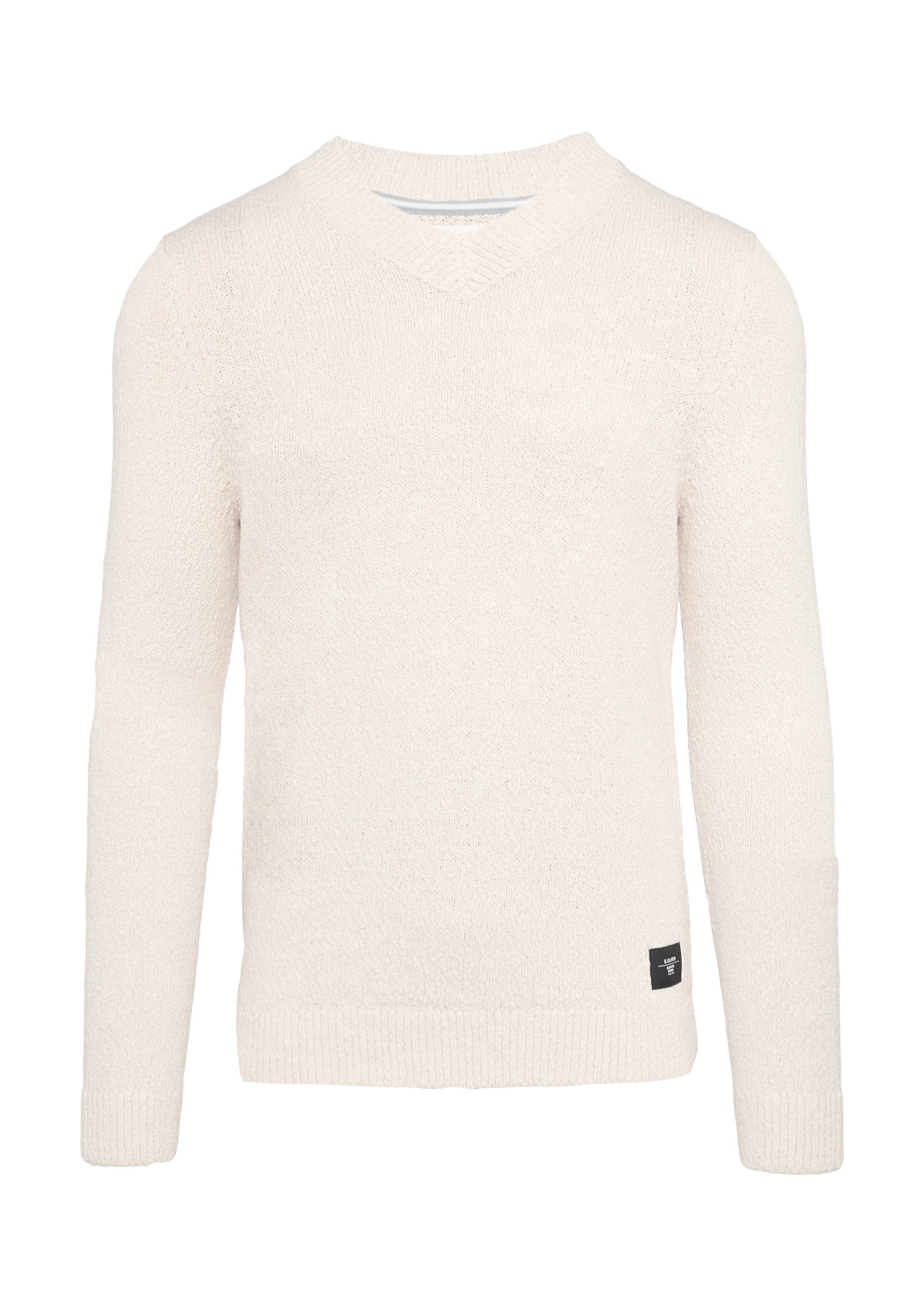 s.Oliver Longpullover Strickpullover Strukturierter Baumwollpullover mit günstig online kaufen