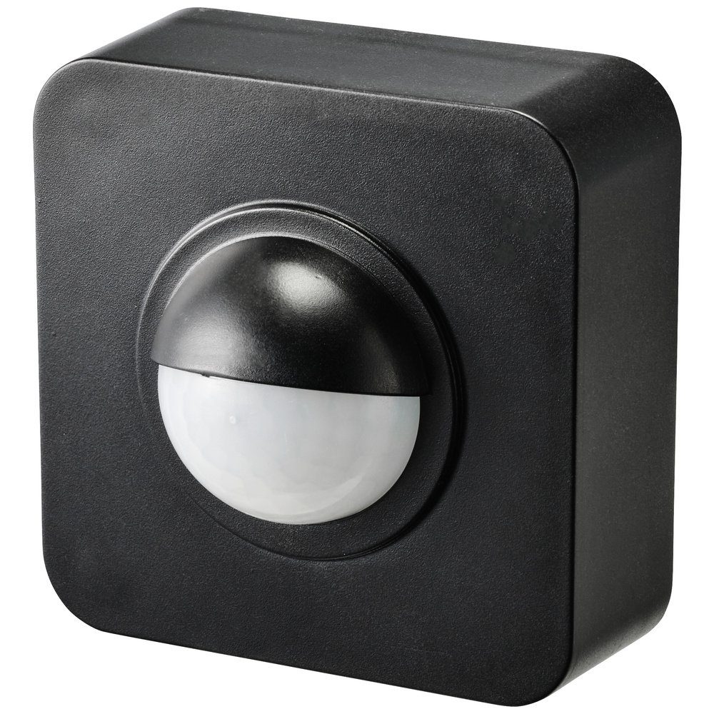Sygonix Bewegungsmelder Sygonix SY-5046552 Aufputz PIR-Bewegungsmelder 120 ° Schwarz IP65