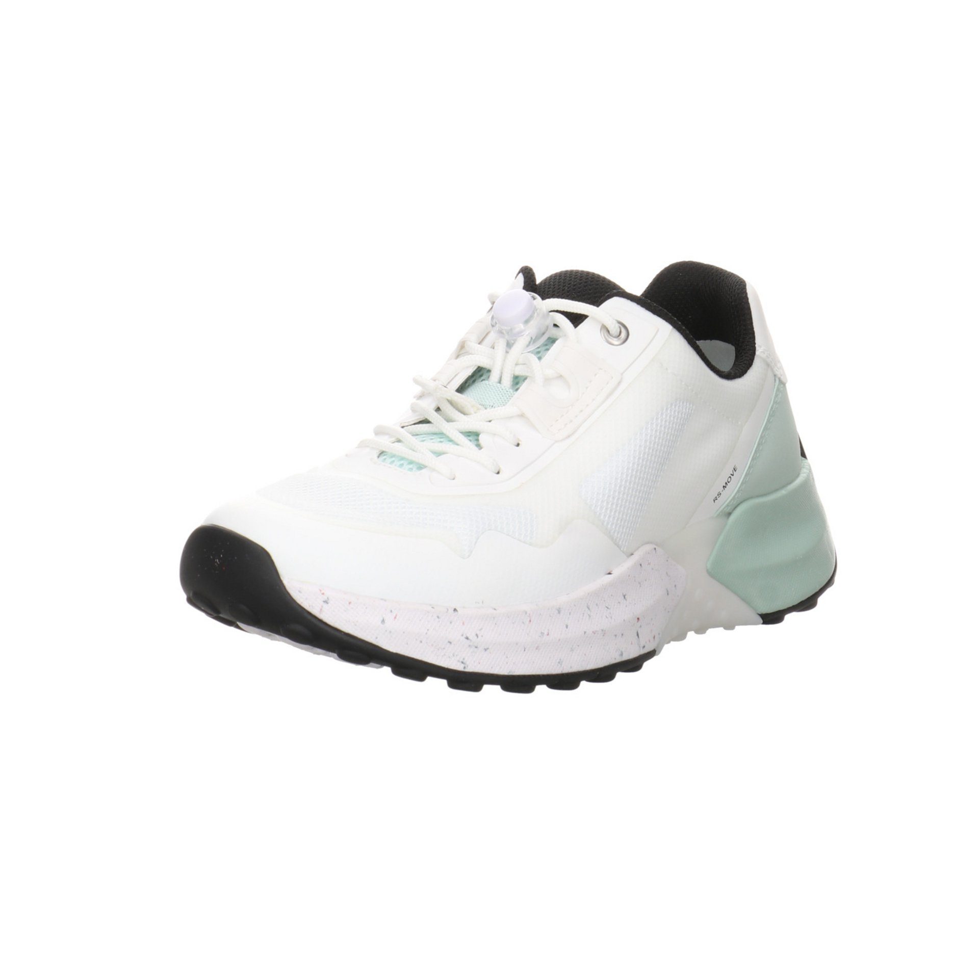 Gabor Damen Slipper Schuhe Rollingsoft Sneaker Slip-On Sneaker Synthetikkombination weiss/mint