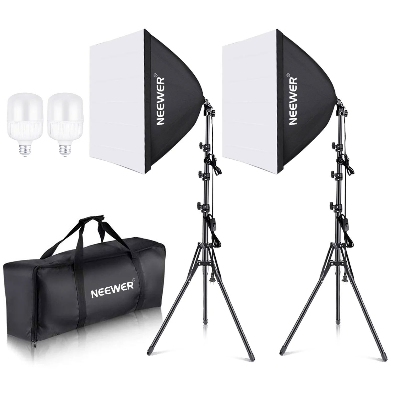 Neewer Videoleuchte Neewer Dauerlicht NK200 Softbox Beleuchtungs-Set, Komplettes Beleuchtungs-Set für professionelle Aufnahmen