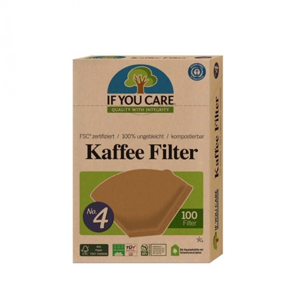 If You Care Papierfilter IF YOU CARE Kaffeefilter No. 4, Papier