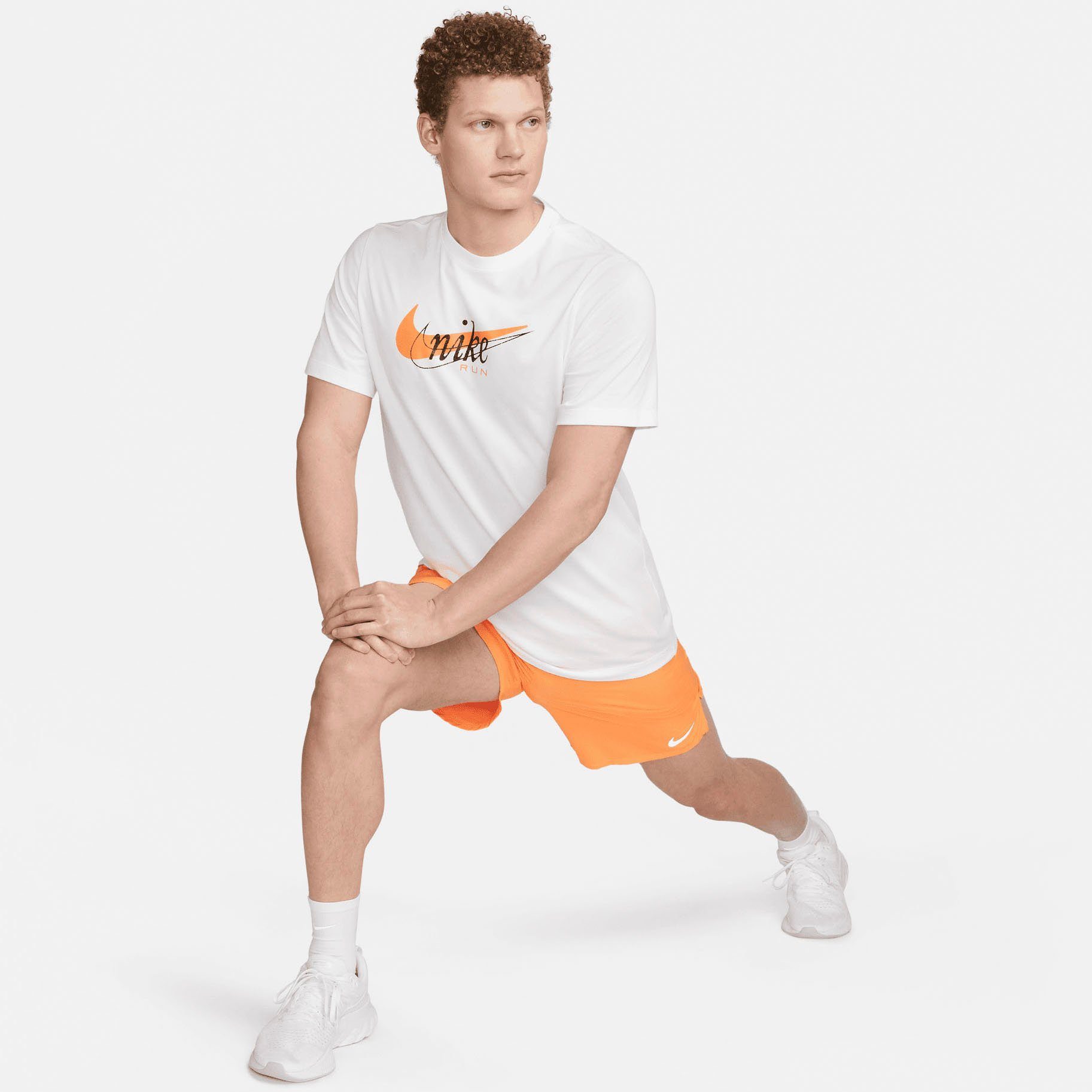 Nike Laufshirt Dri-FIT weiß T-Shirt Men's Running